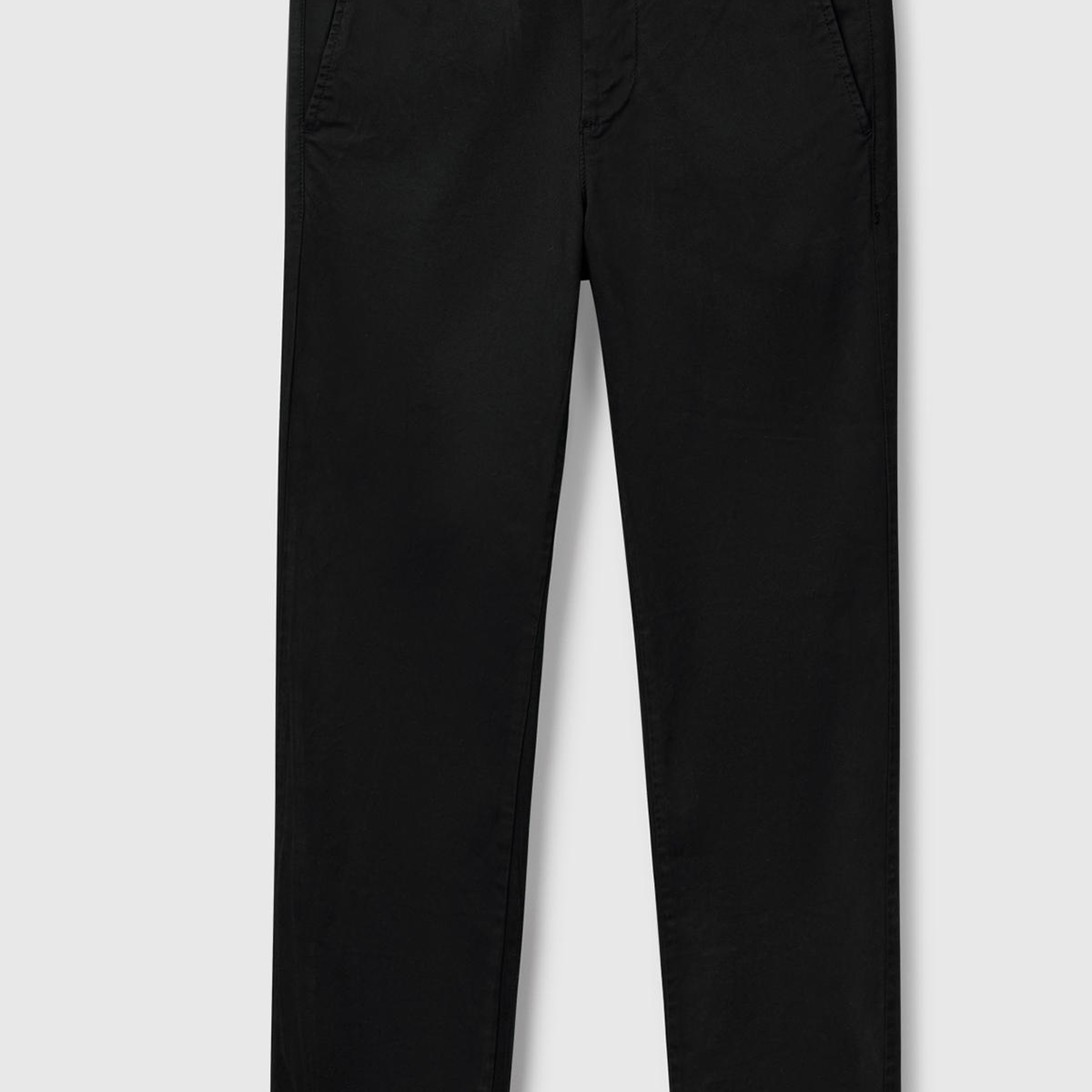Erkek Siyah Slim Fit Chino Pantolon