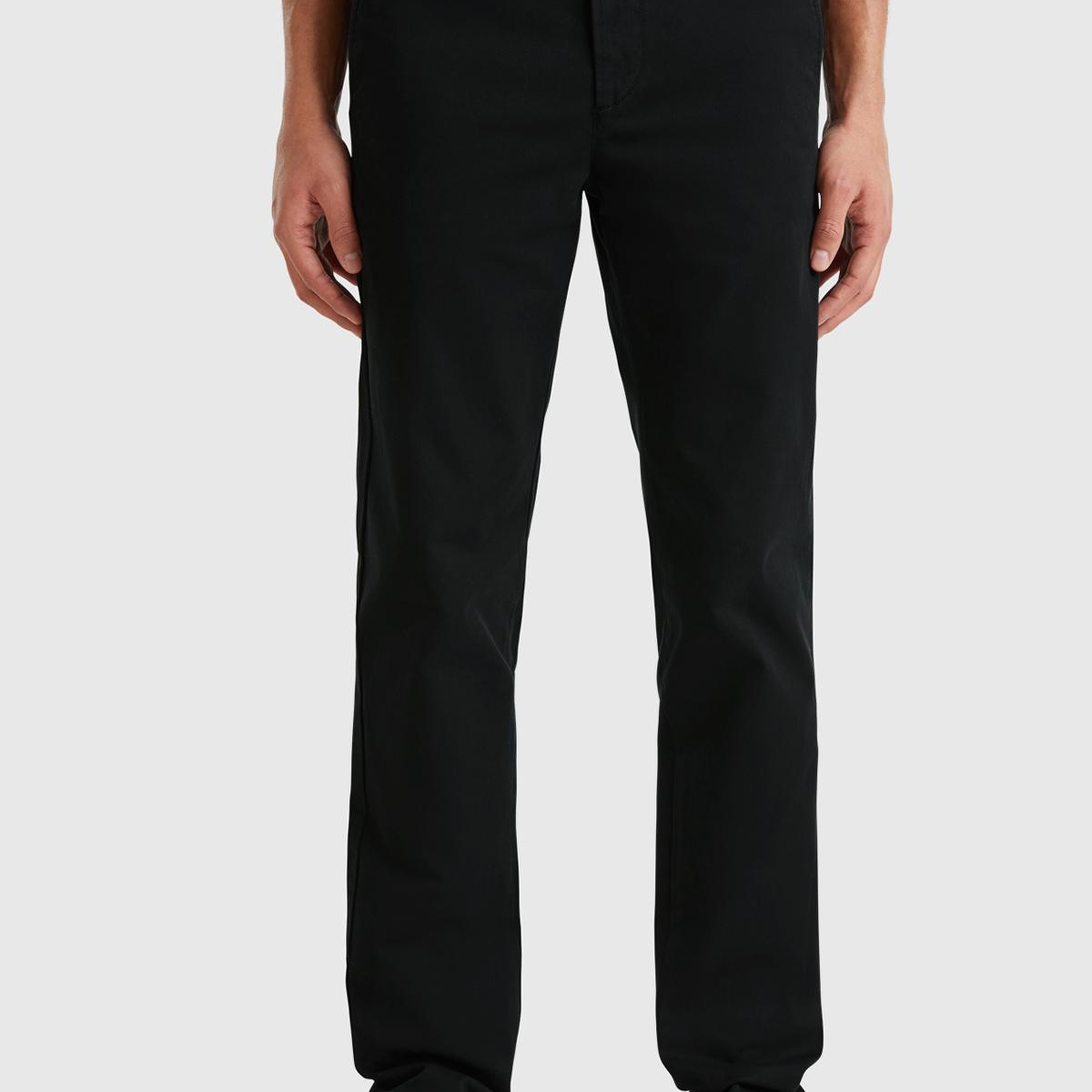 Erkek Siyah Slim Fit Chino Pantolon