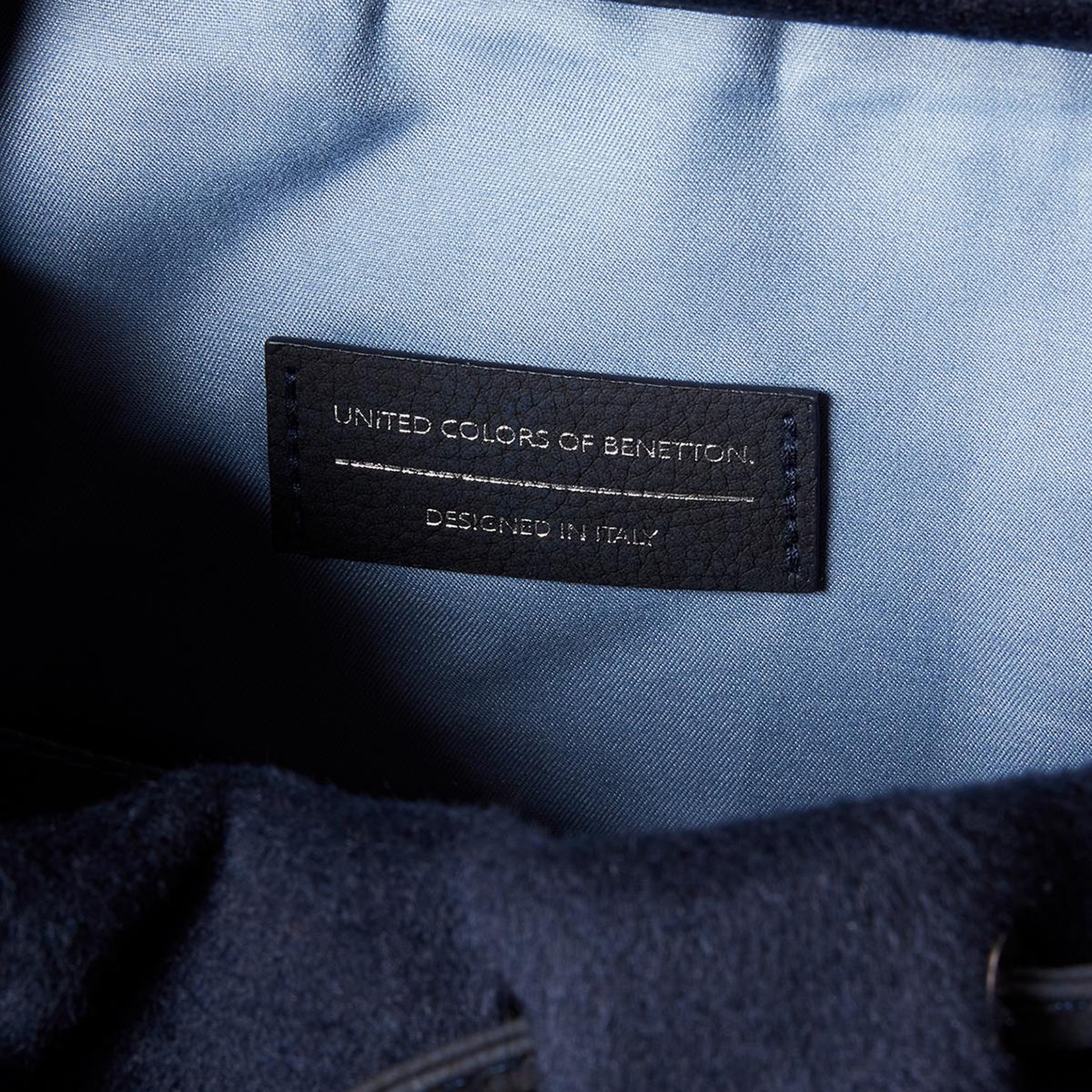 Erkek Lacivert Logo Detaylı Çok Cepli Sırt Çantası