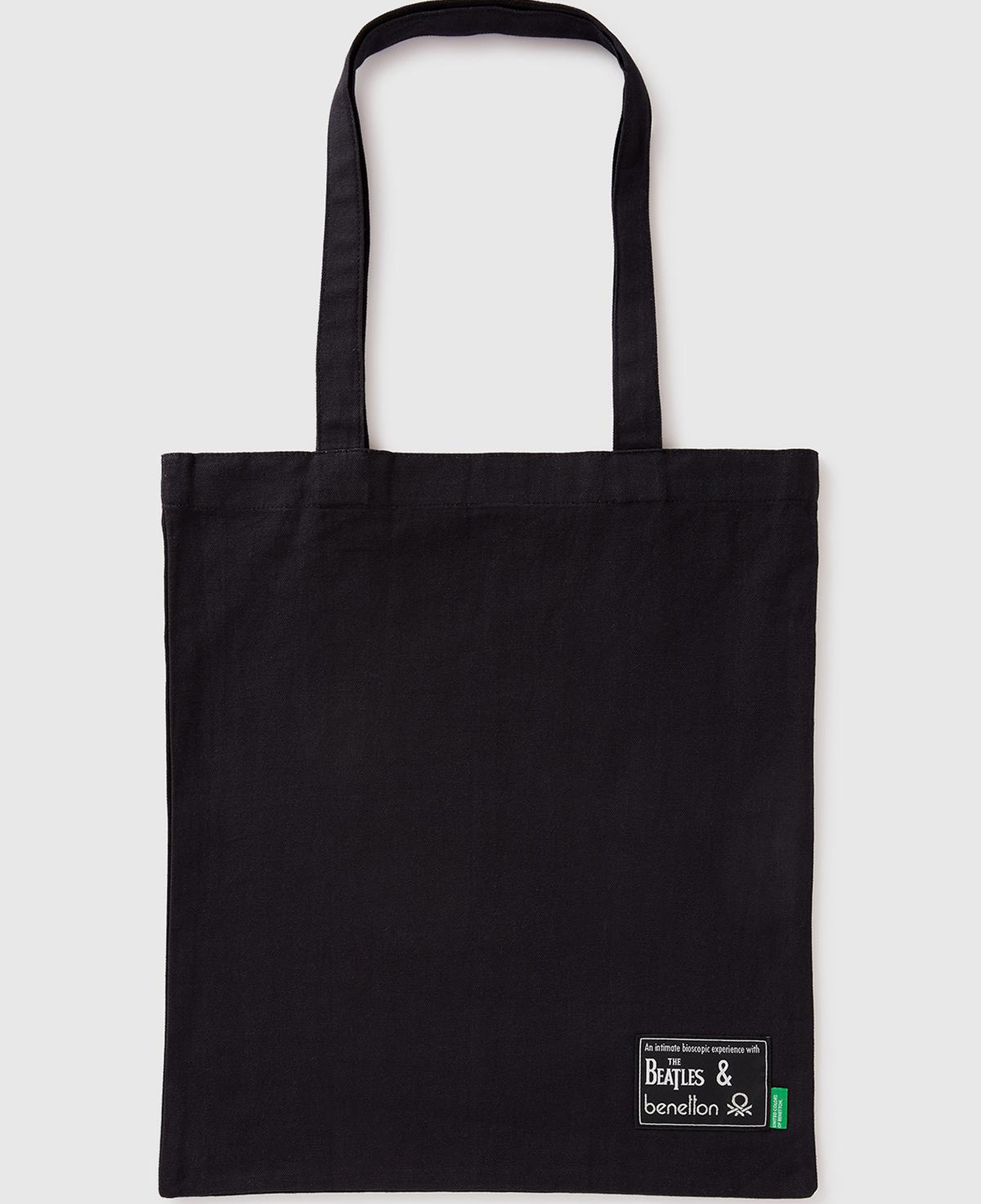 Kadın Siyah %100 Koton The Beatles Tote Çanta