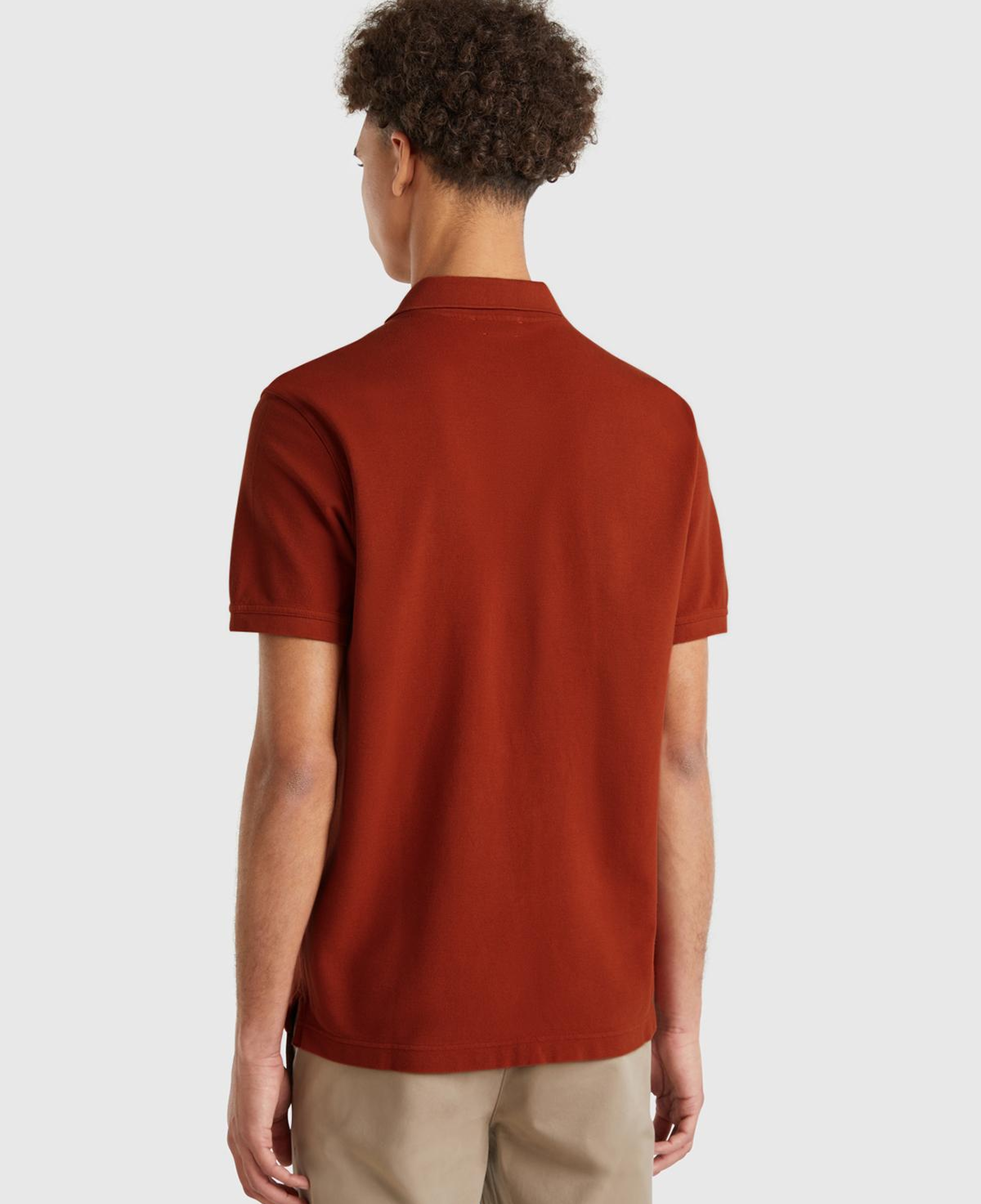 Erkek Koyu Kırmızı Regular Fit Kısa Kollu Polo T-Shirt