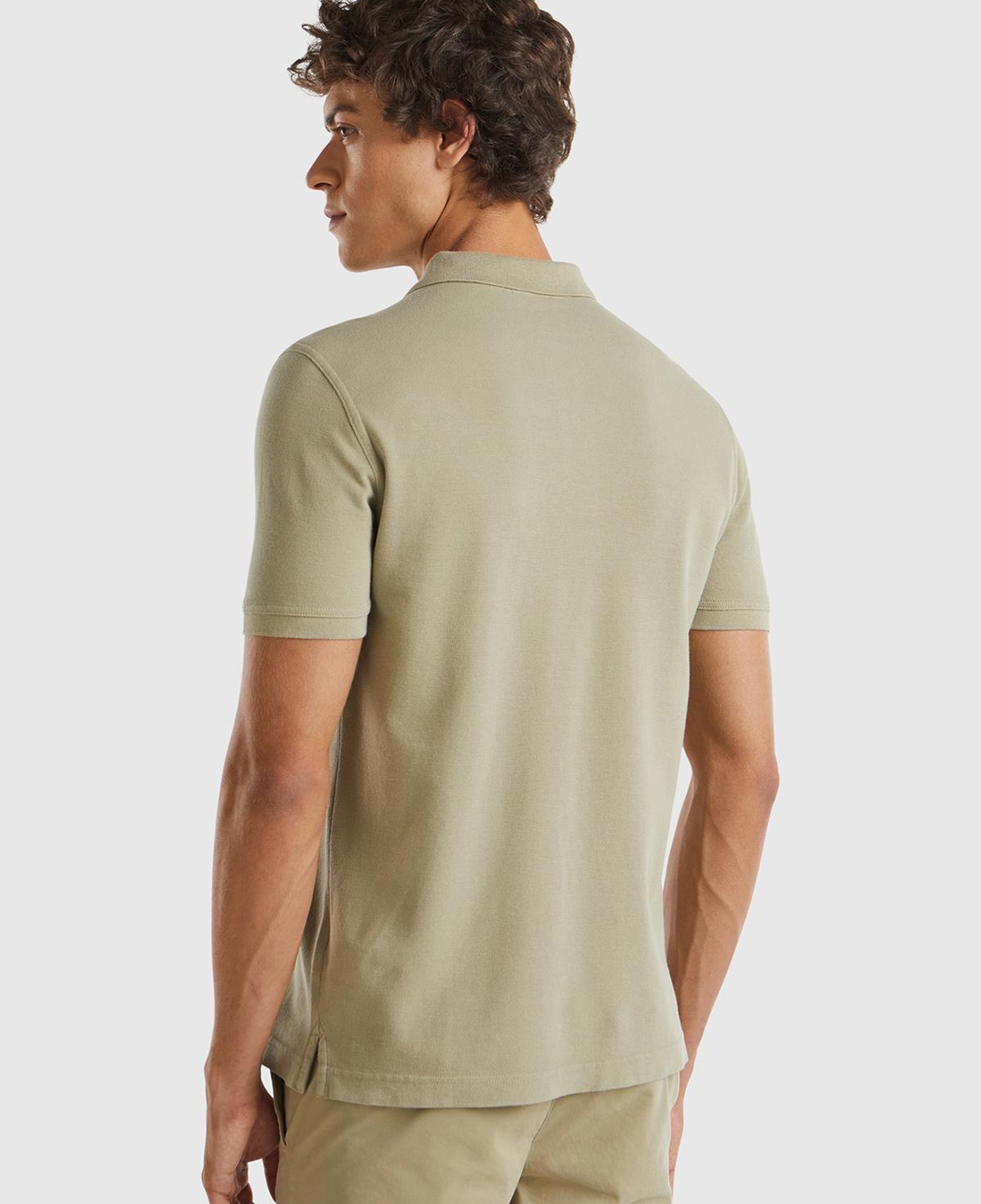 Erkek Bej Regular Fit Kısa Kollu Polo T-Shirt