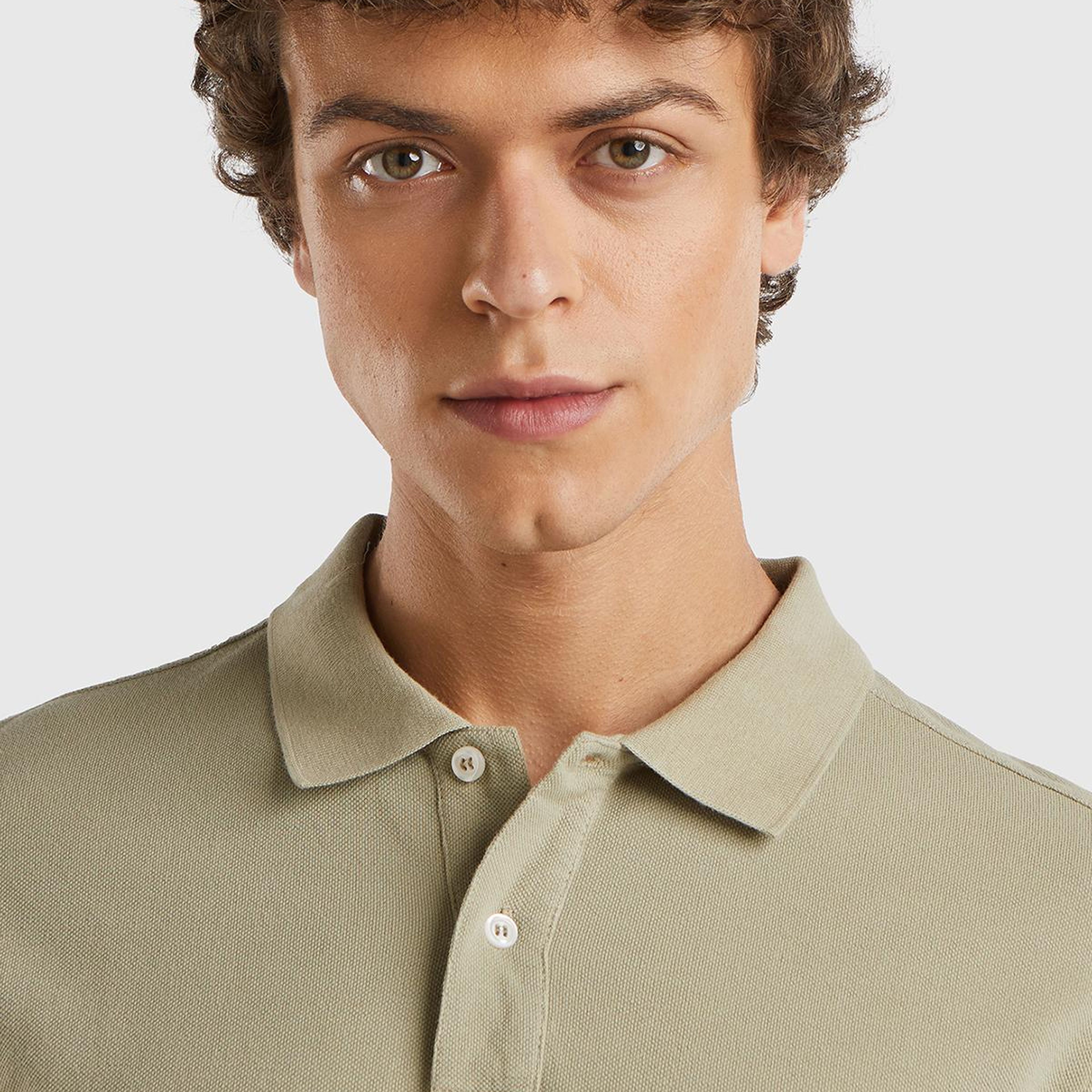 Erkek Bej Regular Fit Kısa Kollu Polo T-Shirt