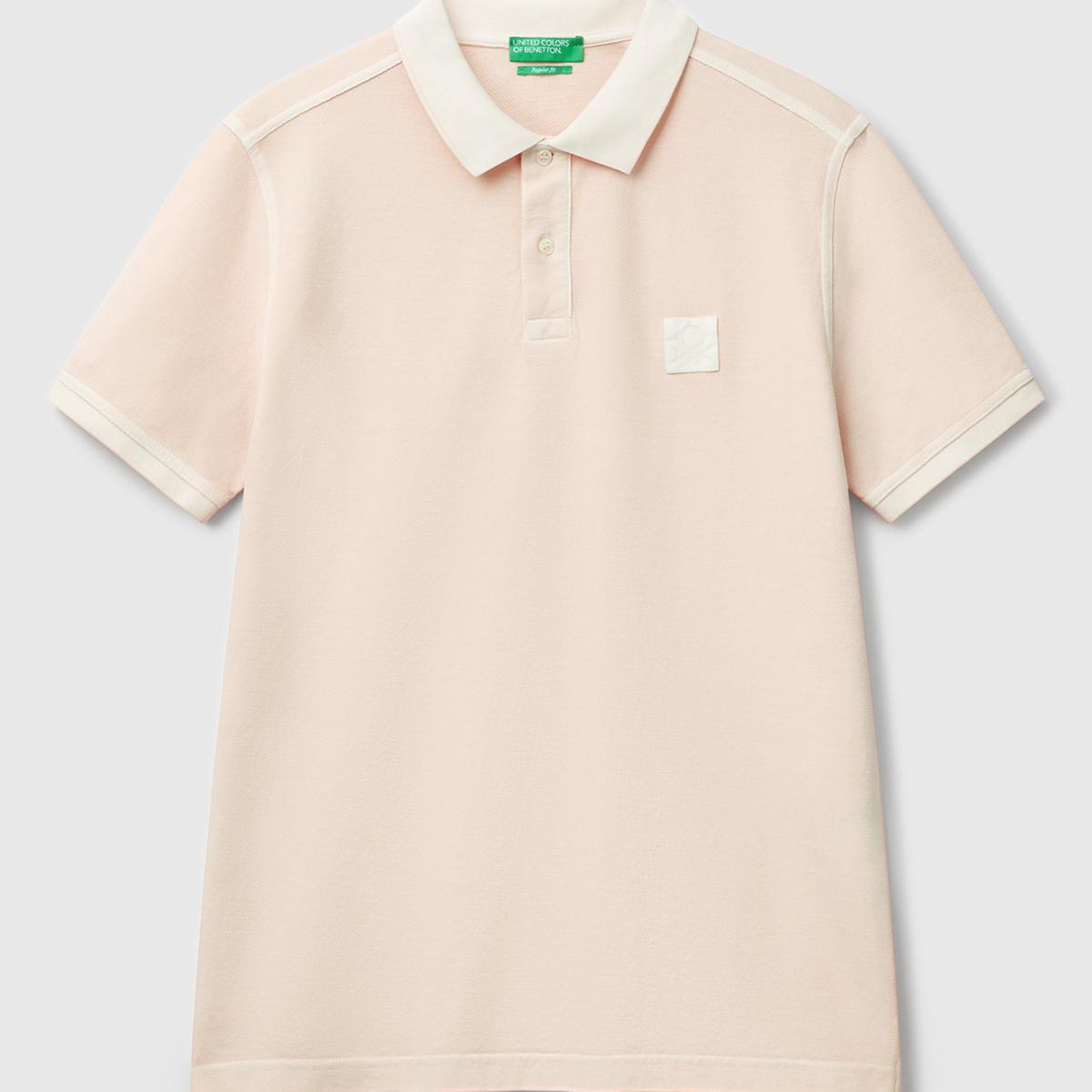 Erkek Pembe %100 Organik Koton Regular Fit Polo T-Shirt
