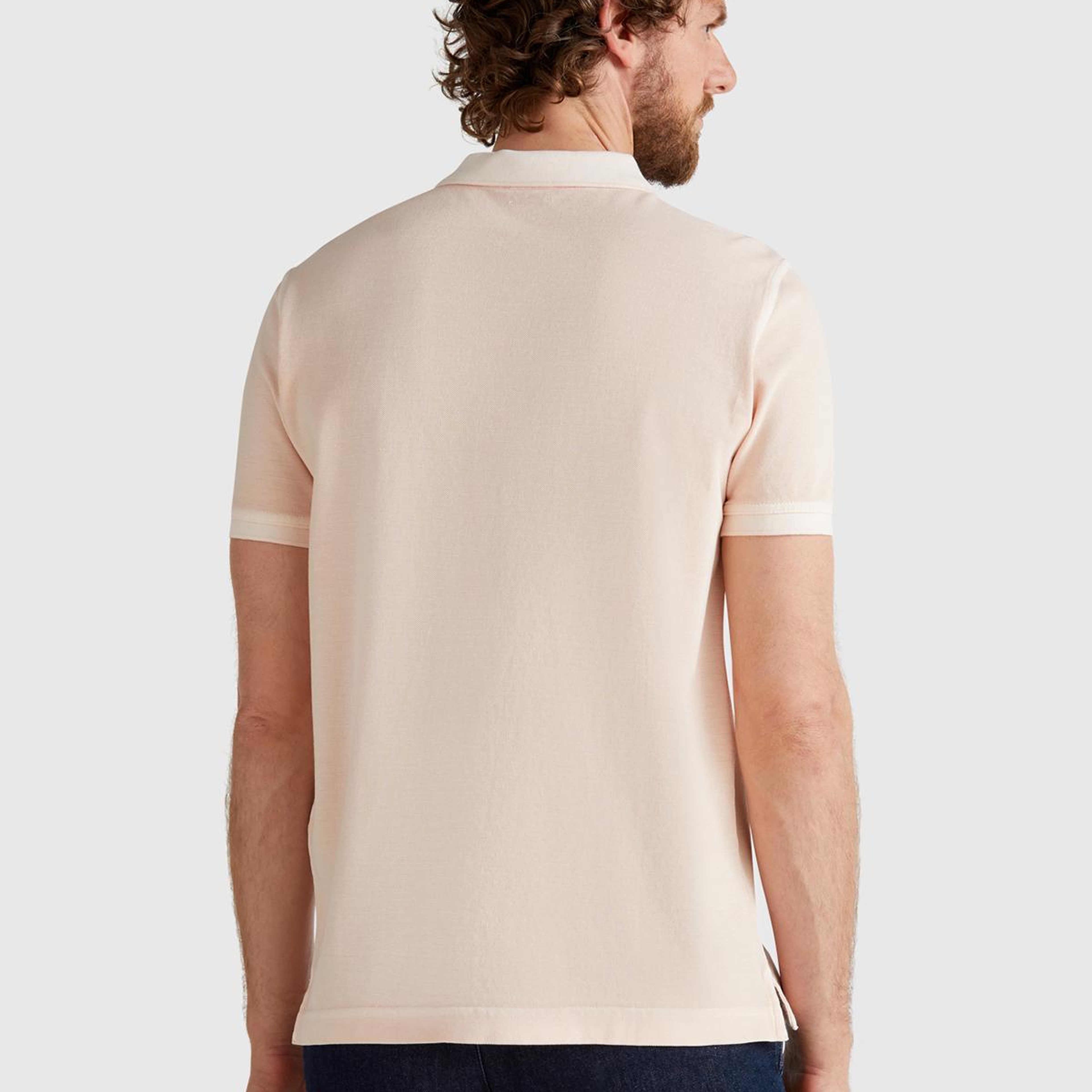 Erkek Pembe %100 Organik Koton Regular Fit Polo T-Shirt