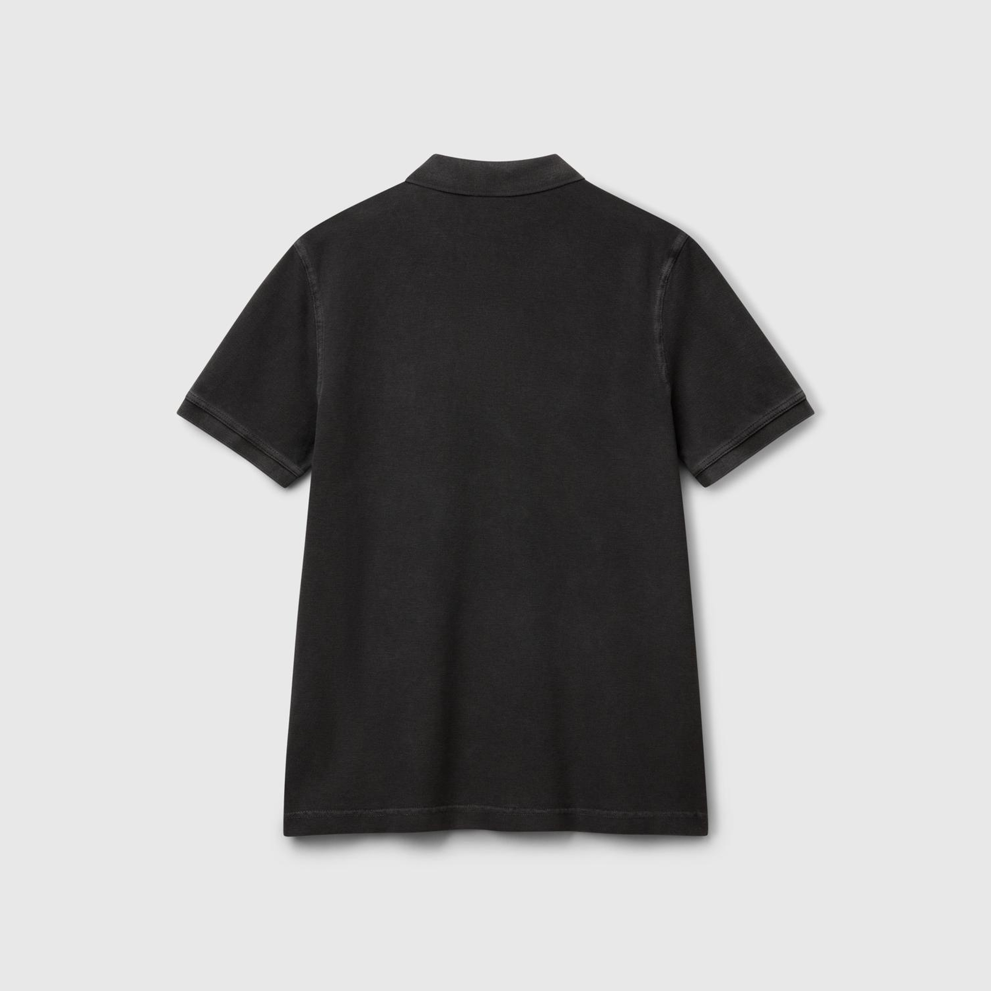 Erkek Siyah %100 Organik Koton Regular Fit Polo T-Shirt