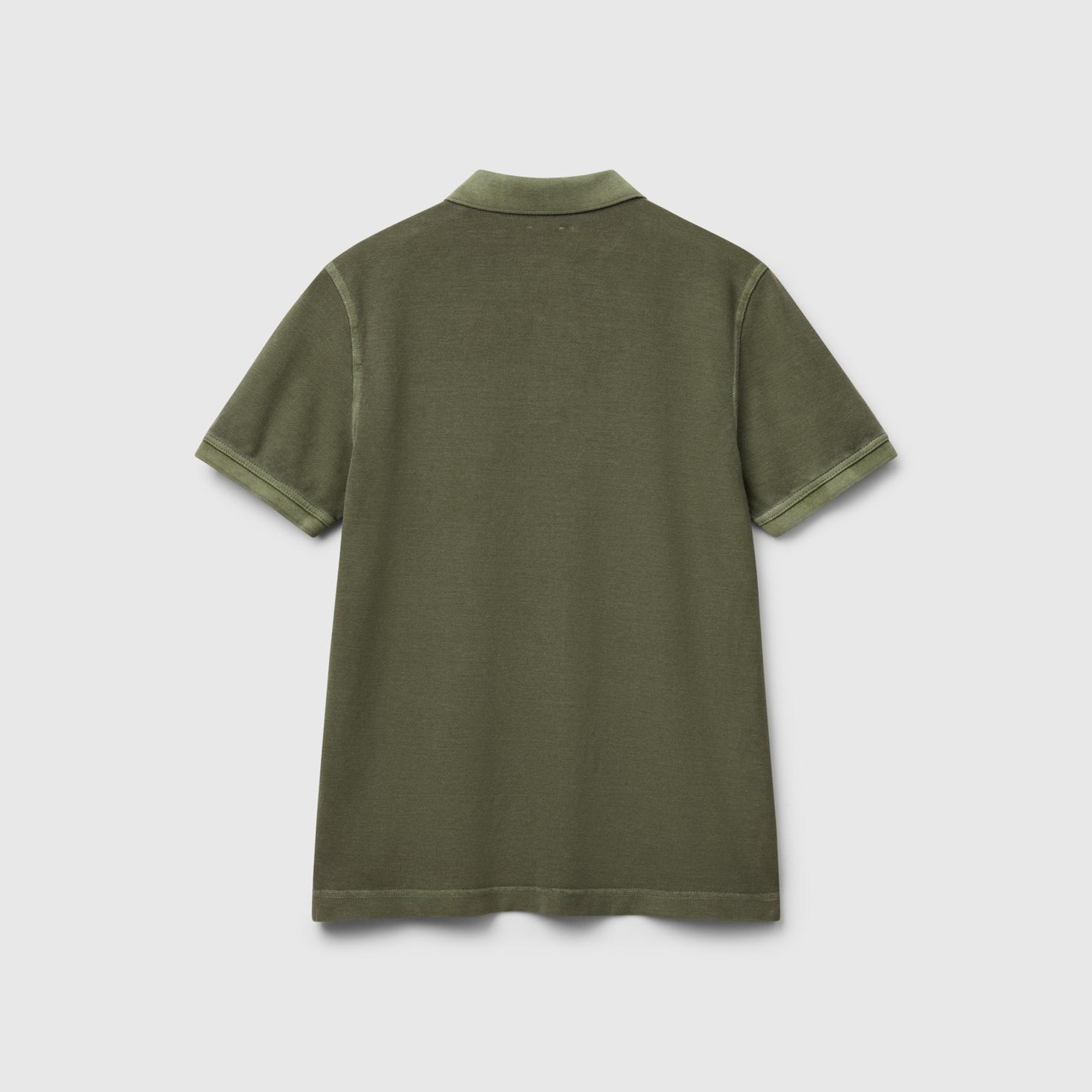 Erkek Haki %100 Organik Koton Regular Fit Polo T-Shirt