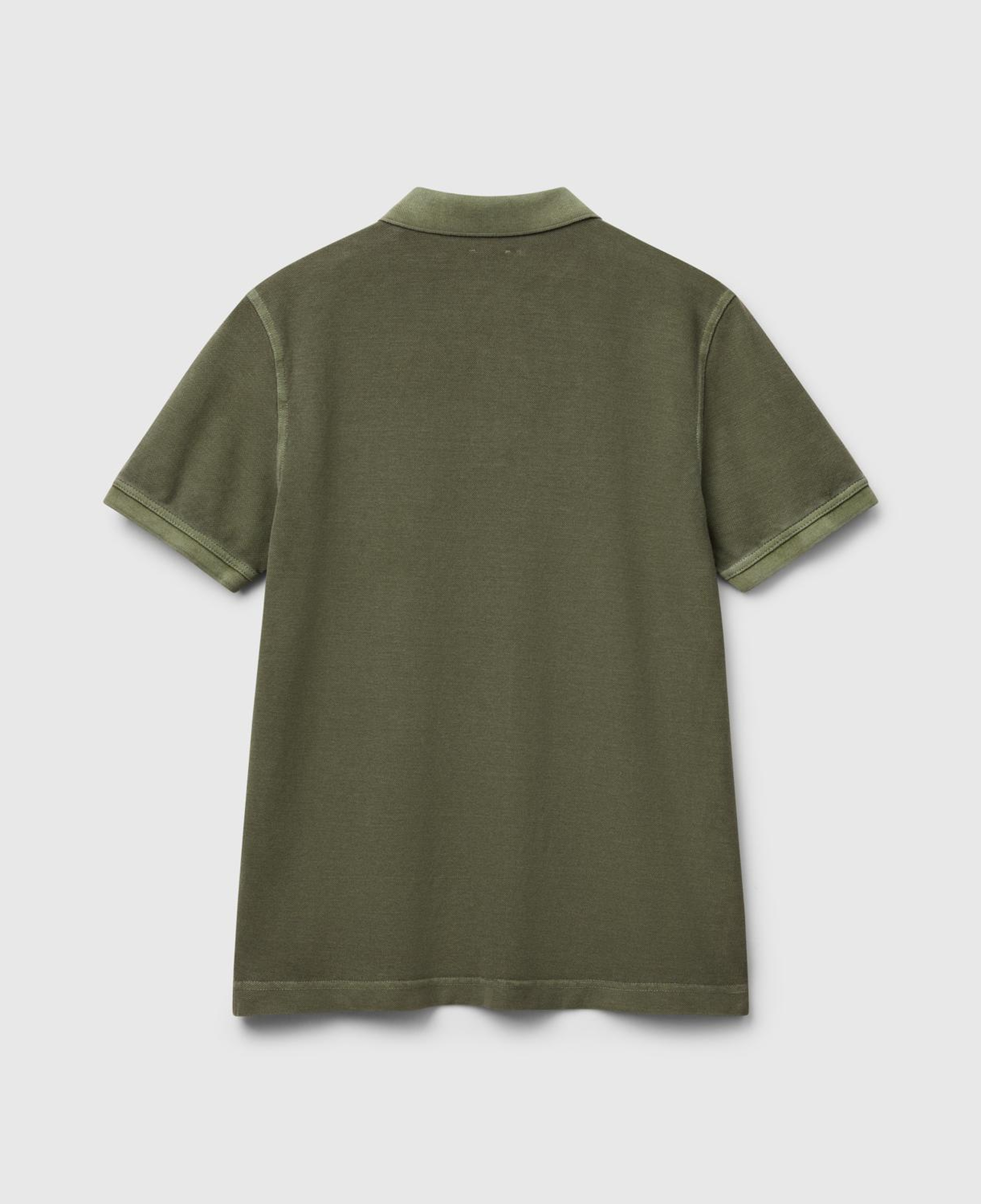 Erkek Haki %100 Organik Koton Regular Fit Polo T-Shirt