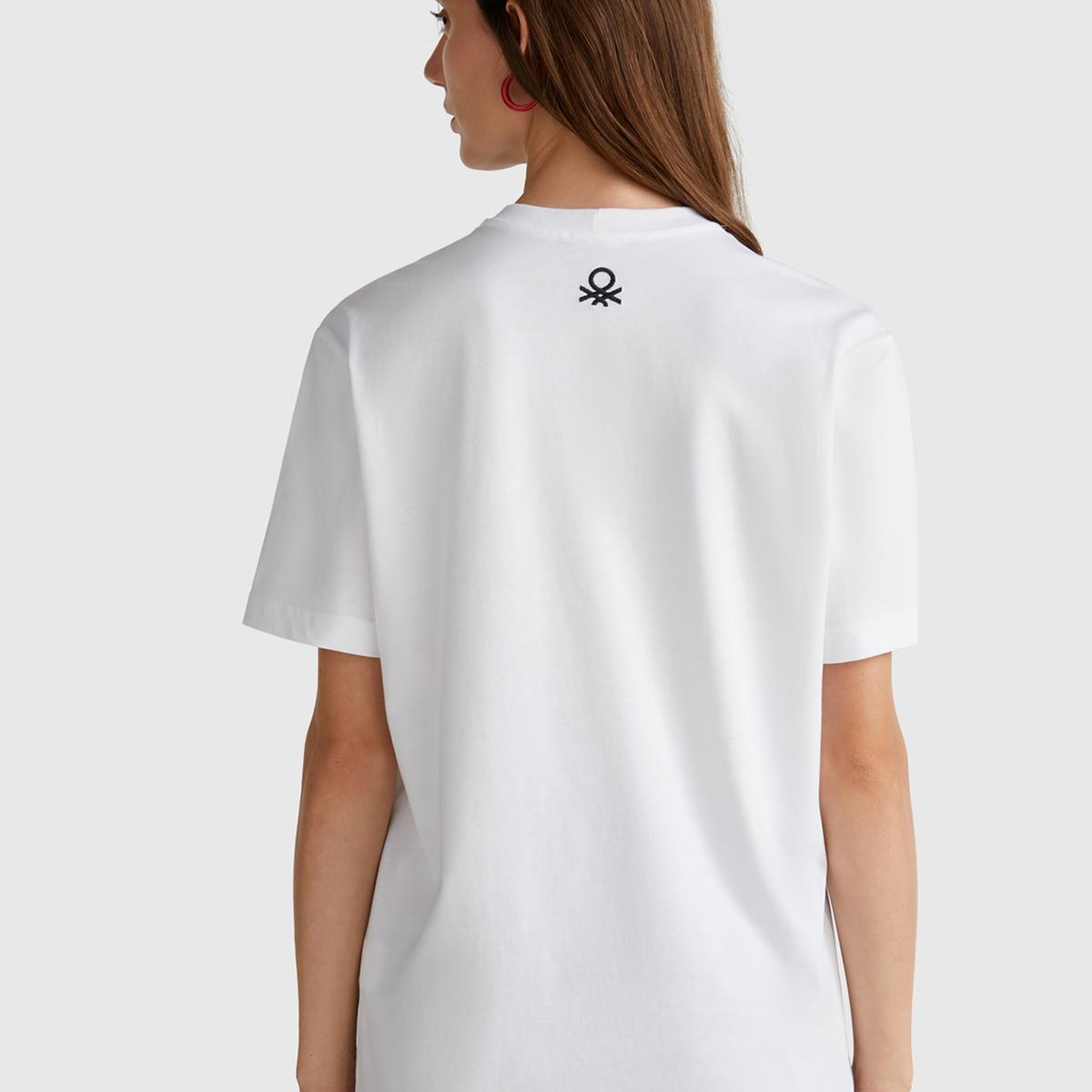 Unisex Beyaz Mix %100 Koton Oliviero Toscani Fotoğraf Baskılı T-Shirt