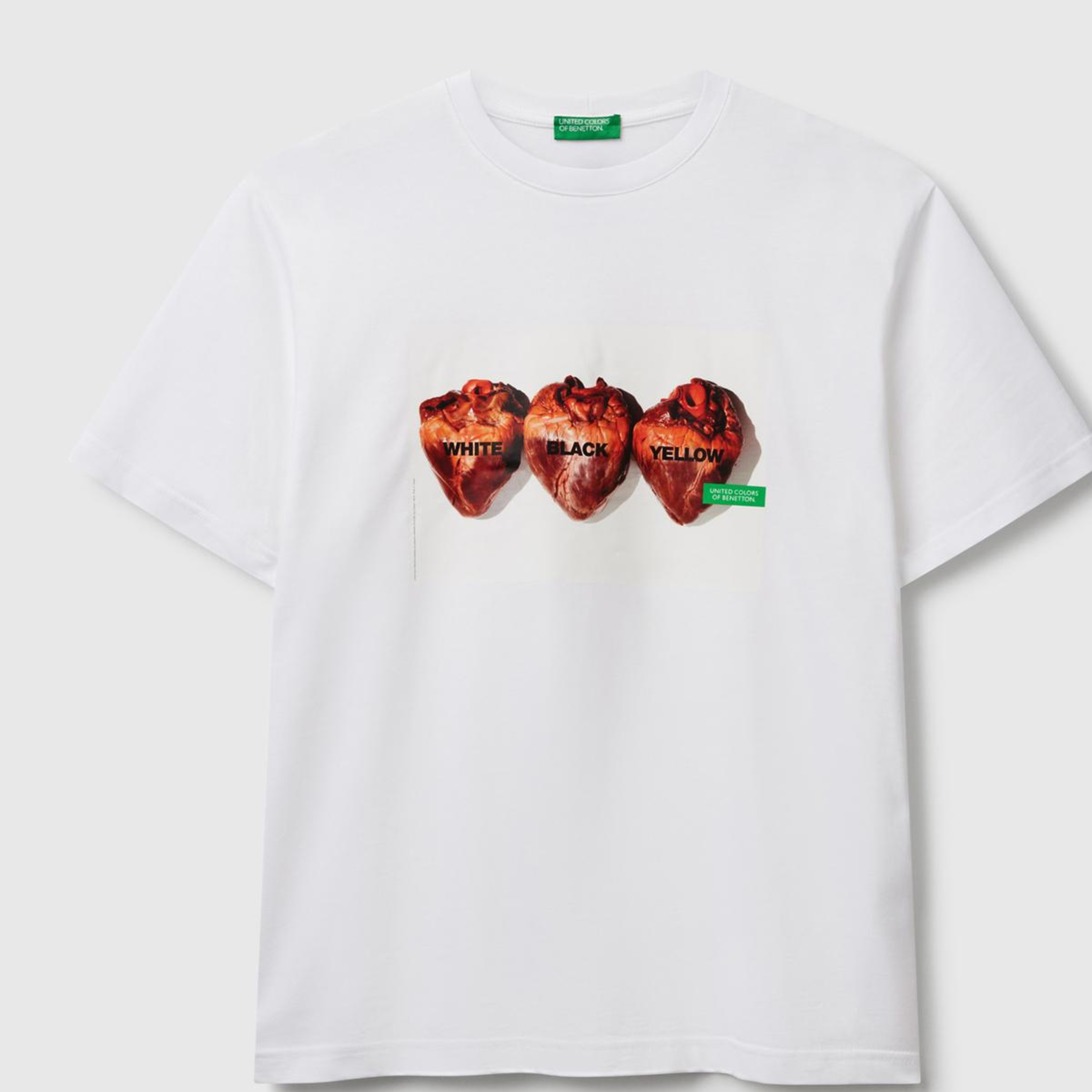 Unisex Beyaz Mix %100 Koton Oliviero Toscani Fotoğraf Baskılı T-Shirt
