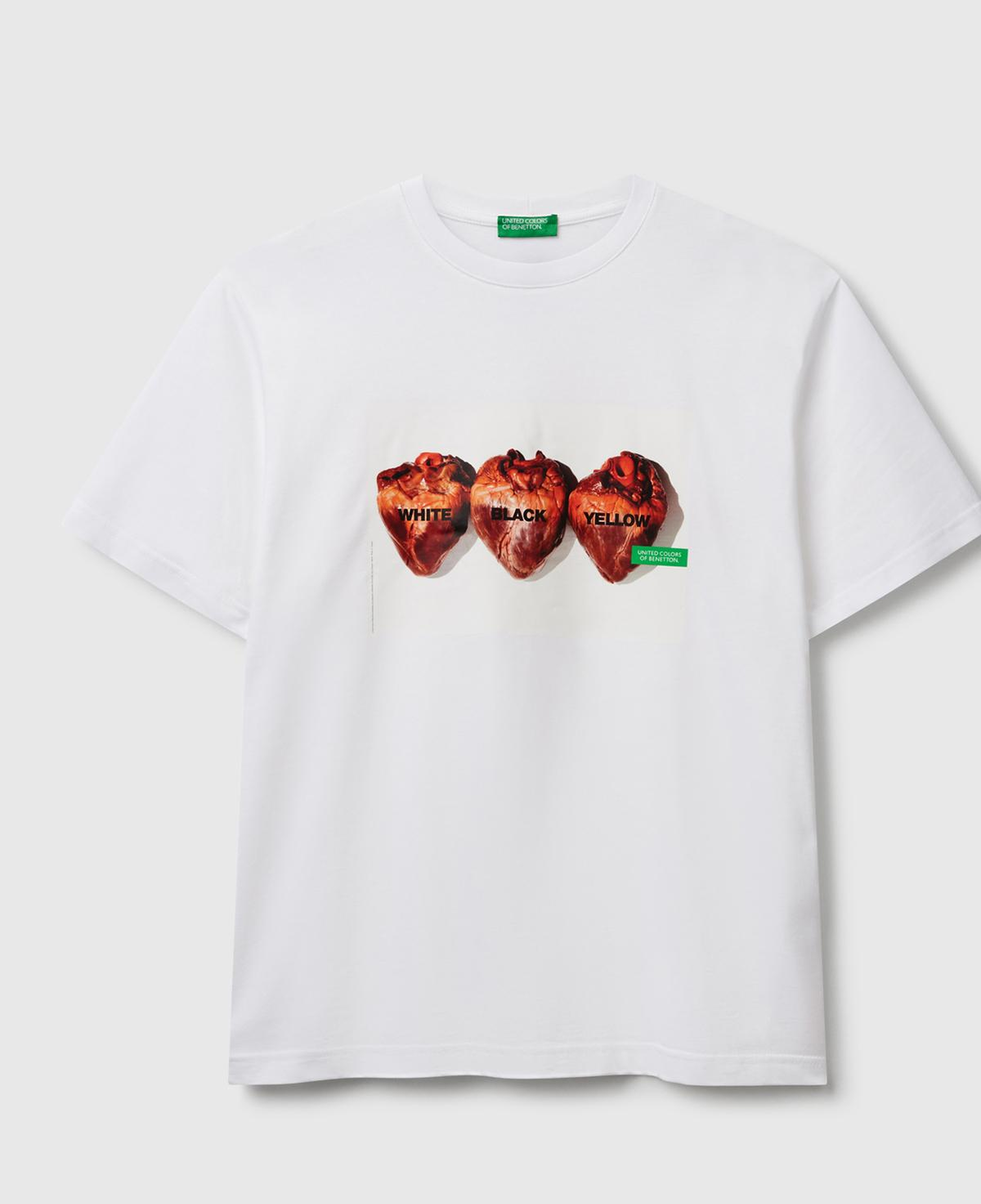 Unisex Beyaz Mix %100 Koton Oliviero Toscani Fotoğraf Baskılı T-Shirt
