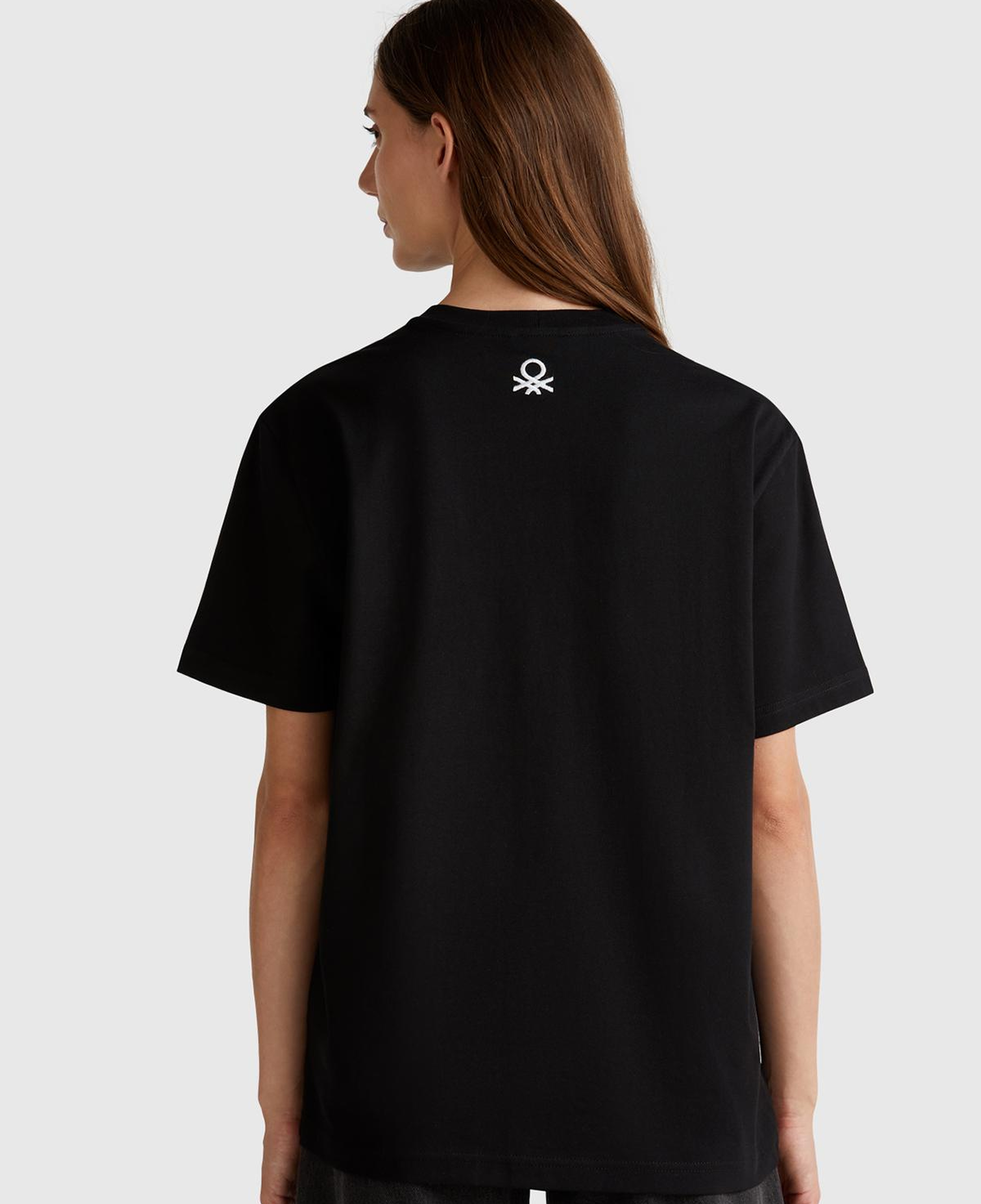Unisex Siyah Mix %100 Koton Oliviero Toscani Fotoğraf Baskılı T-Shirt