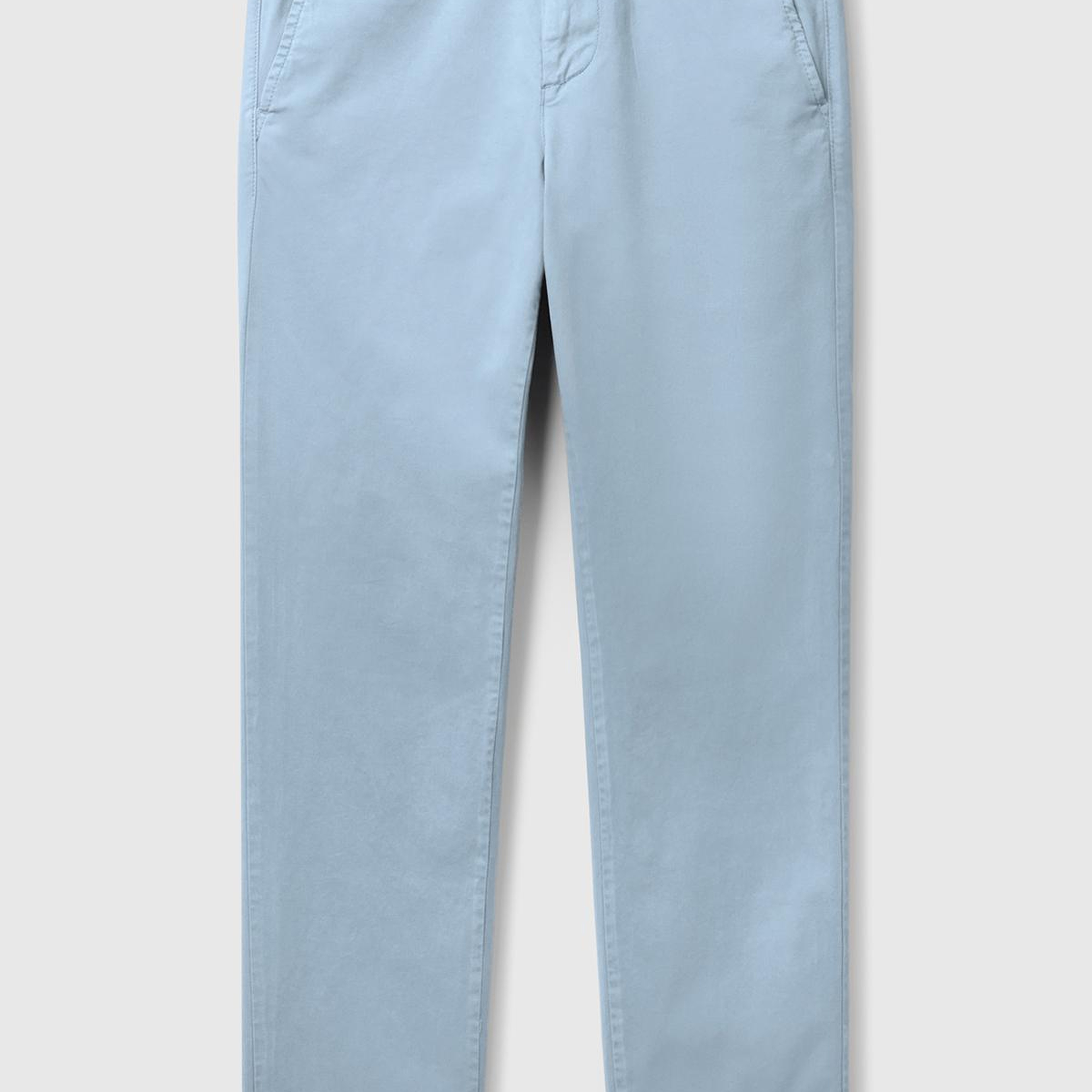 Erkek Açık Mavi Slim Fit Chino Pantolon