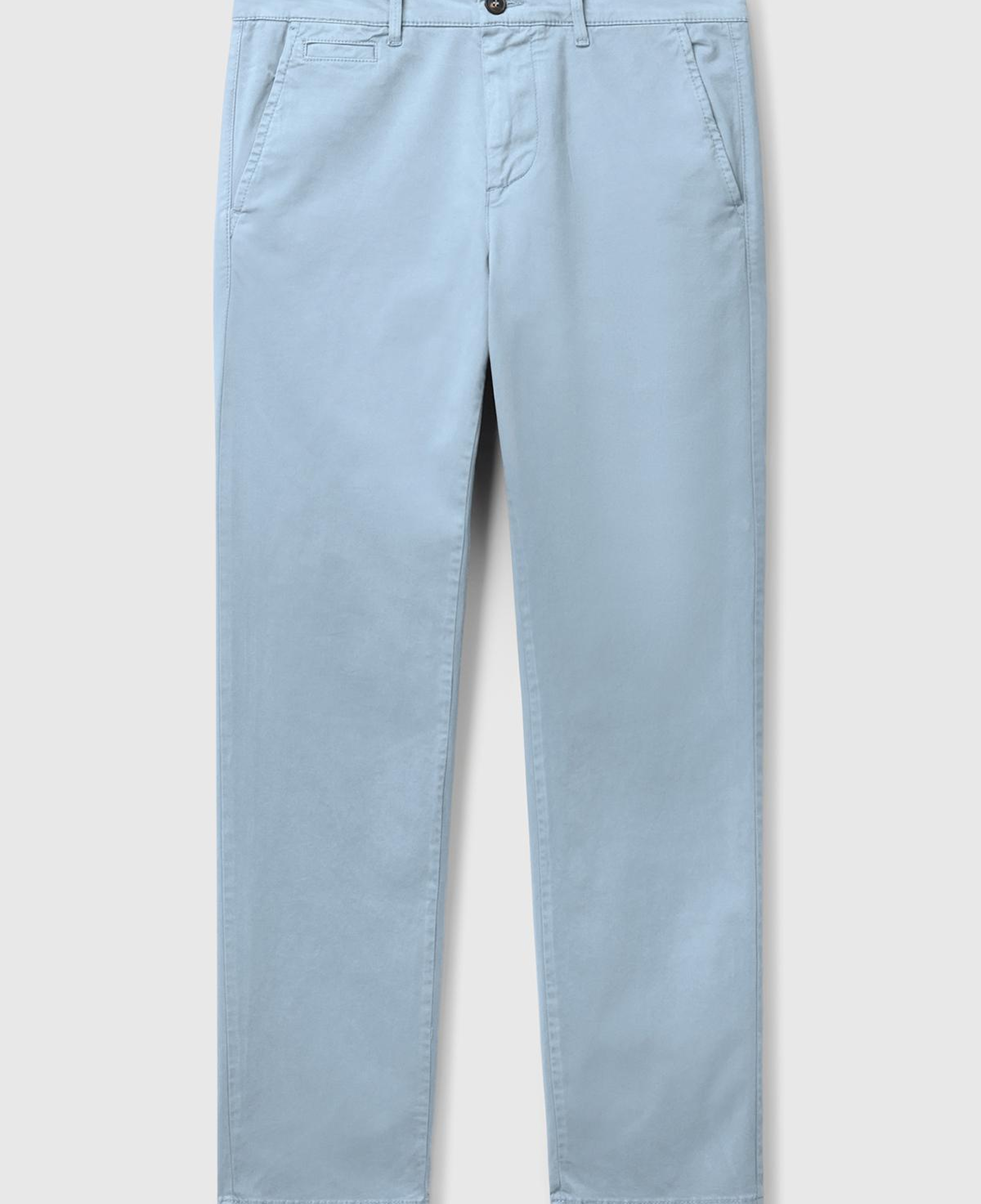 Erkek Açık Mavi Slim Fit Chino Pantolon