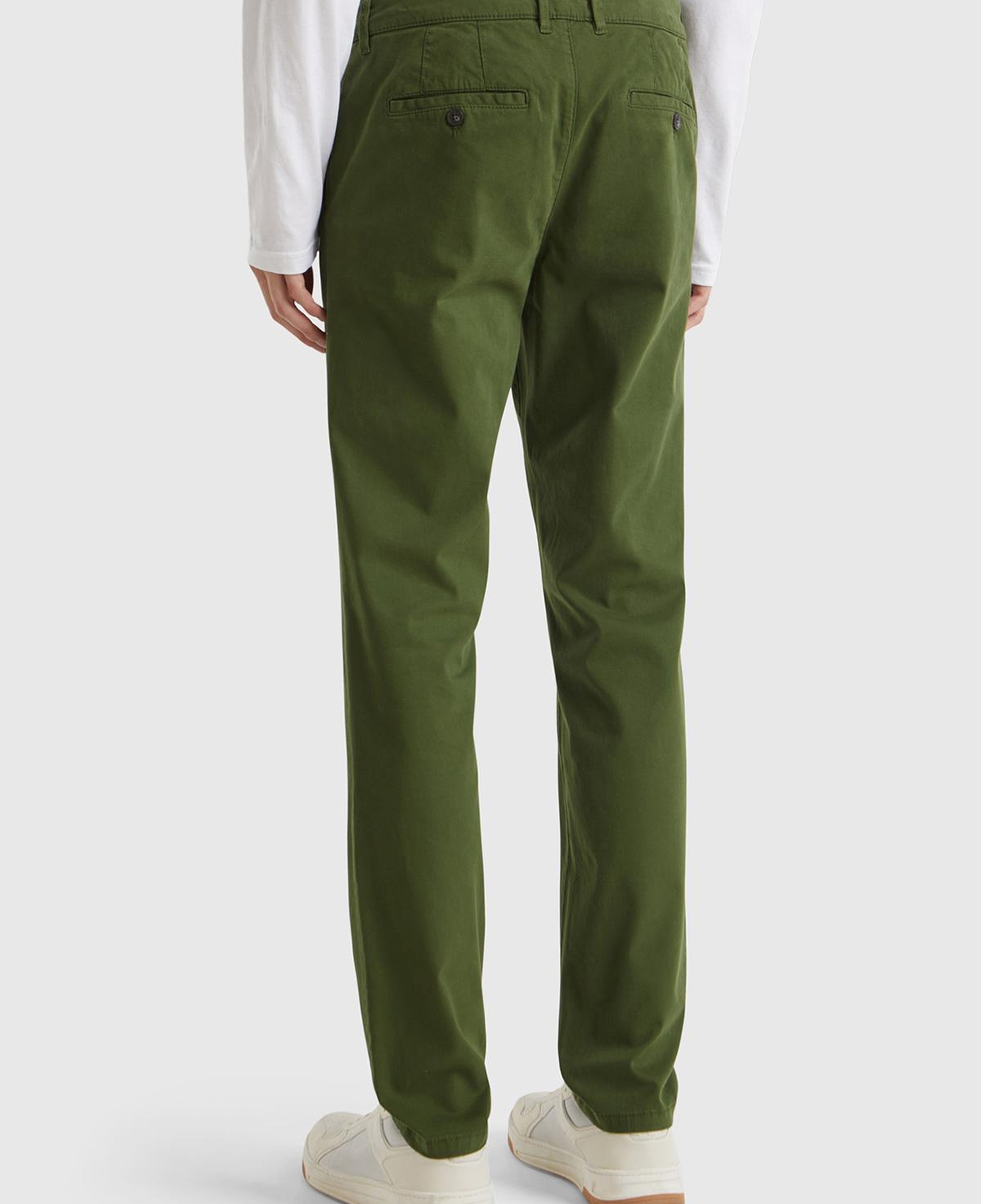 Erkek Haki Slim Fit Chino Pantolon