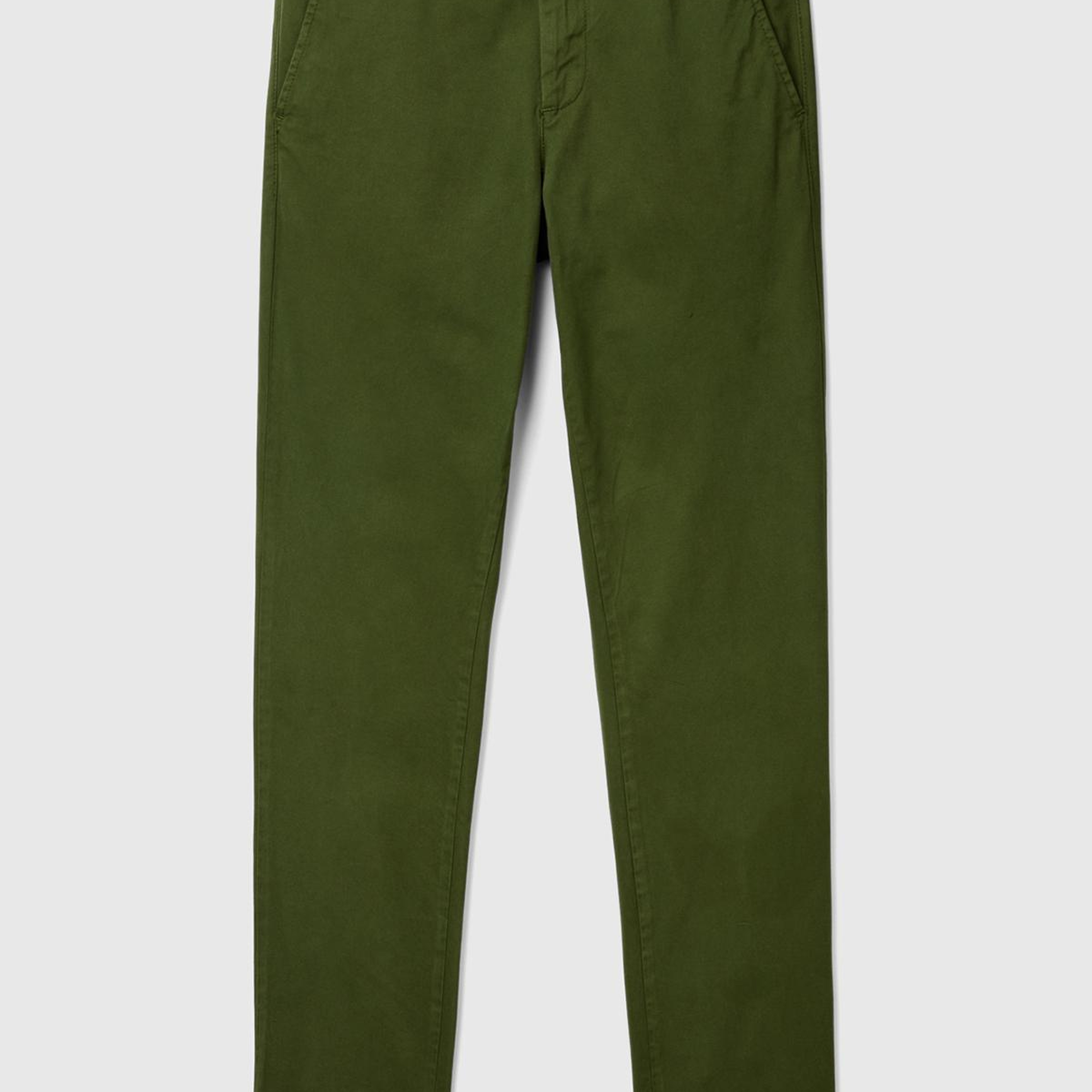 Erkek Haki Slim Fit Chino Pantolon