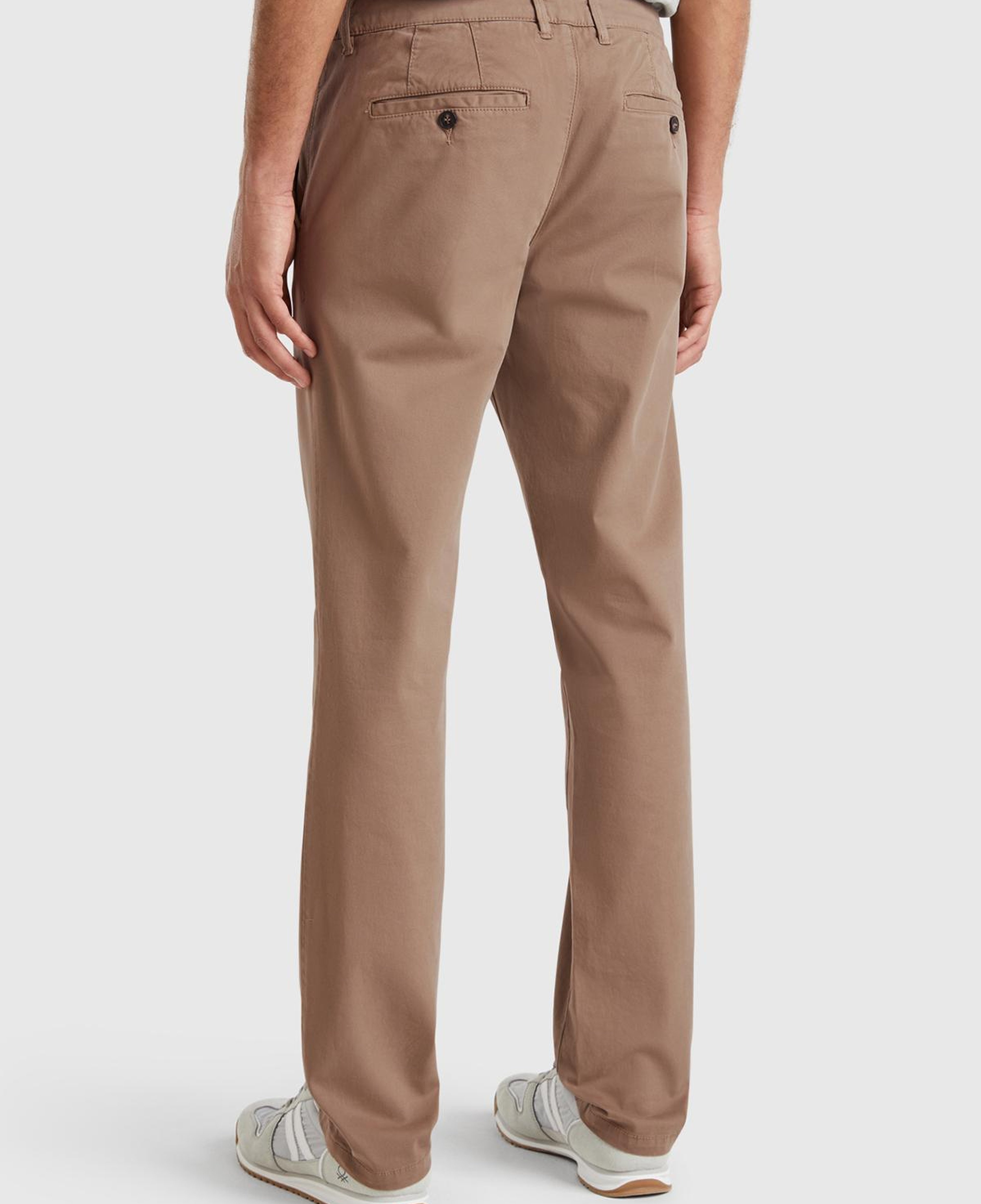 Erkek Kahverengi Slim Fit Chino Pantolon