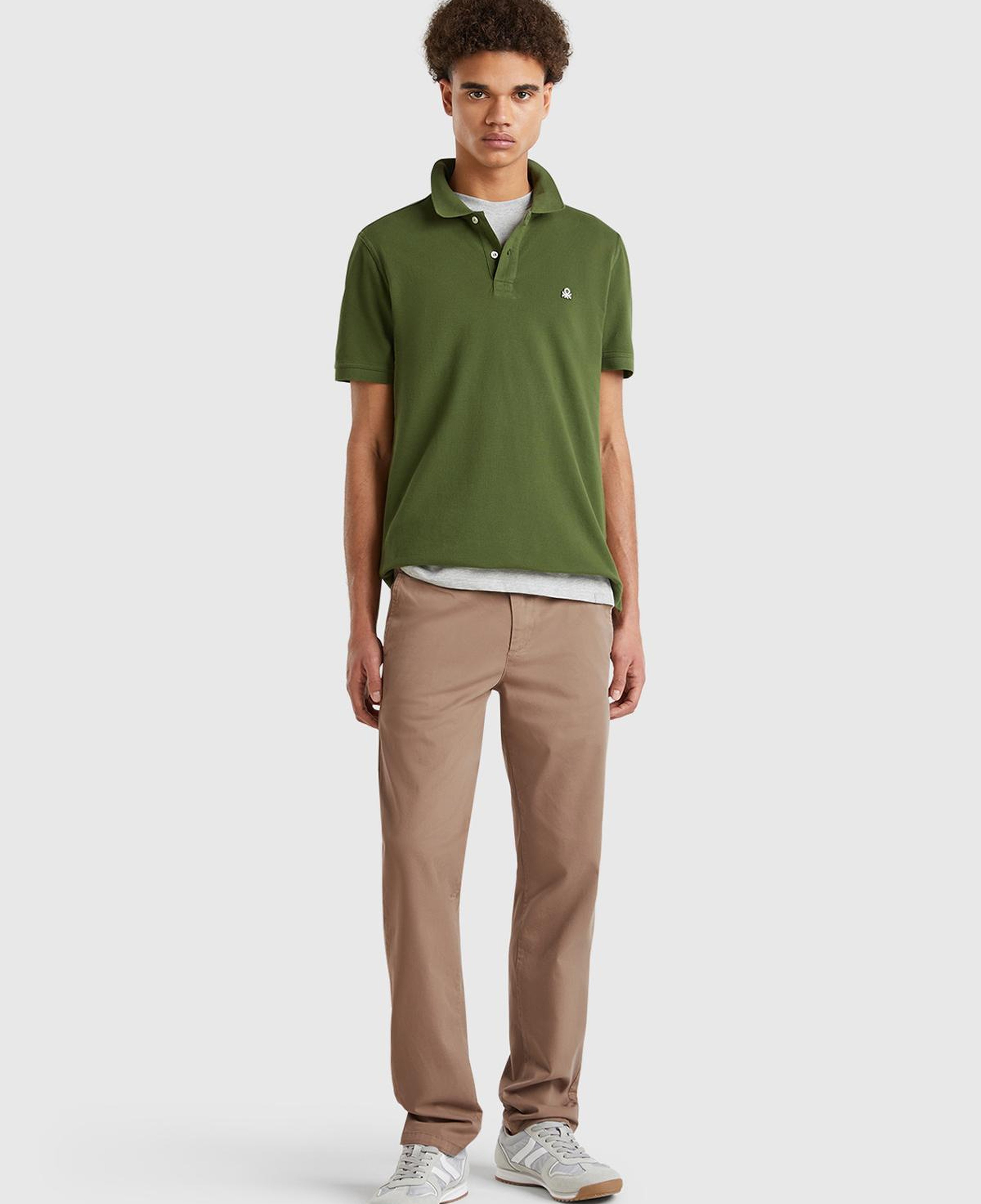 Erkek Kahverengi Slim Fit Chino Pantolon