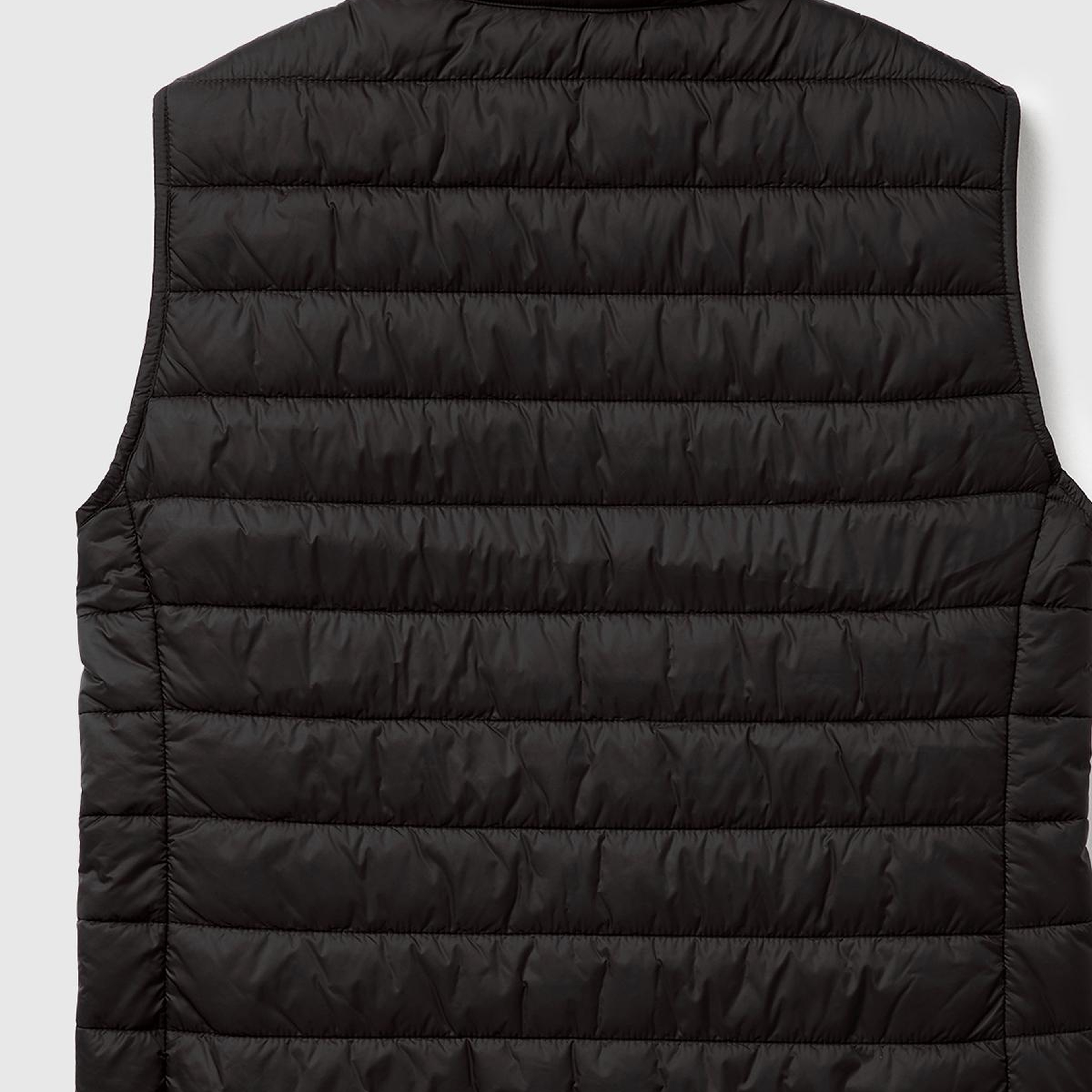 Kadın Siyah Polyester Dolgulu Fermuarlı Slim Fit Pufa Yelek