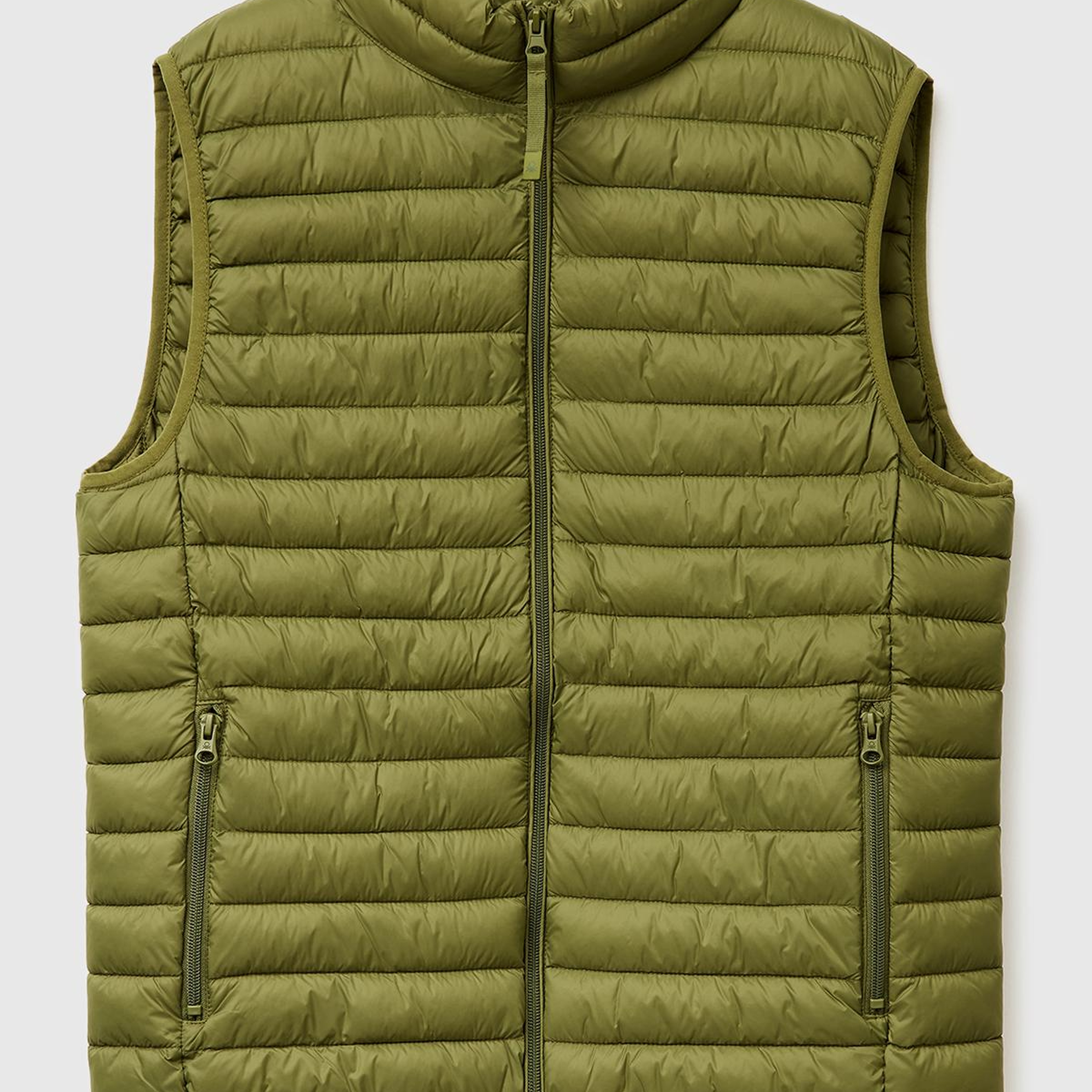 Erkek Yeşil Polyester Dolgulu Regular Fit Yelek