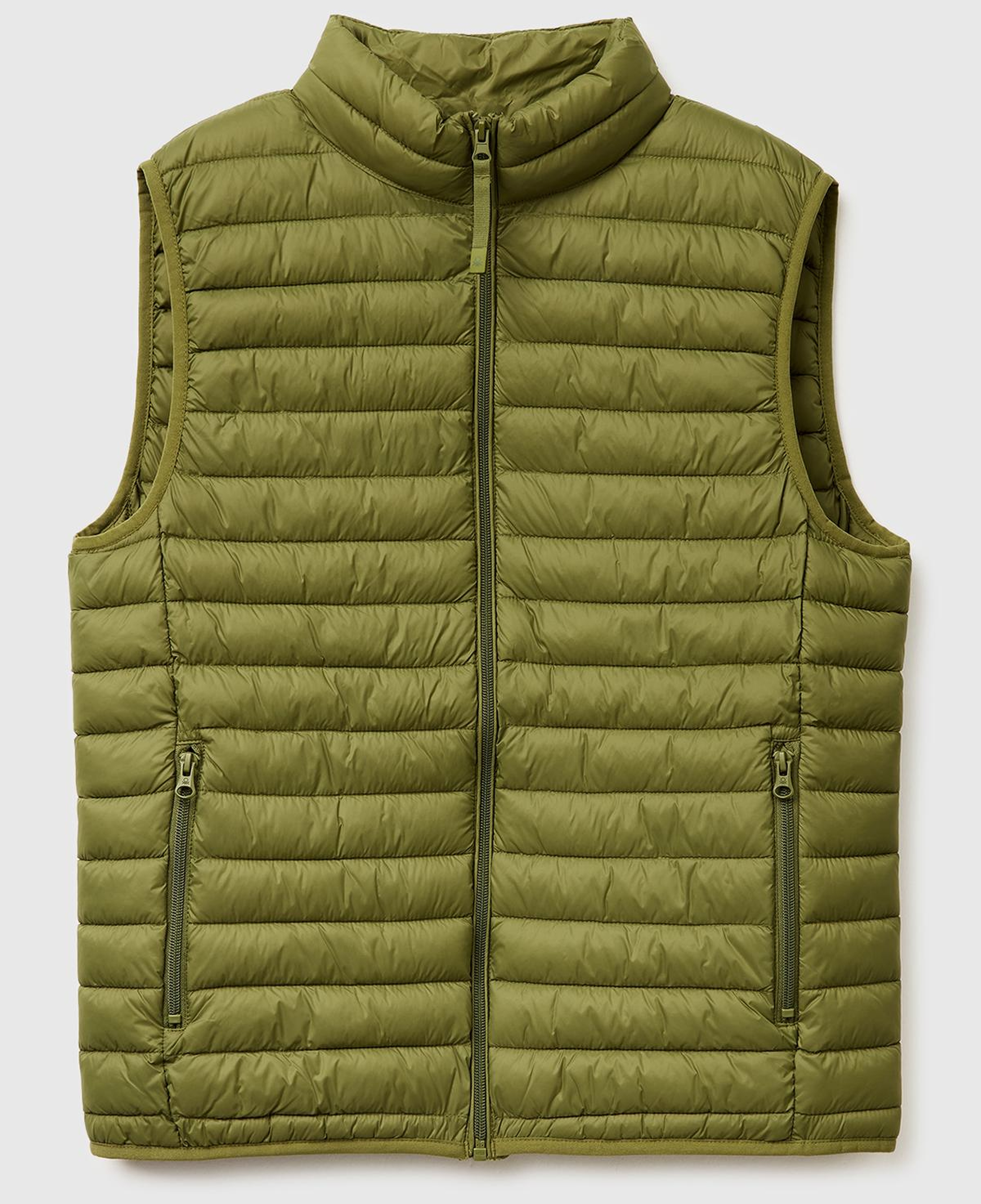 Erkek Yeşil Polyester Dolgulu Regular Fit Yelek