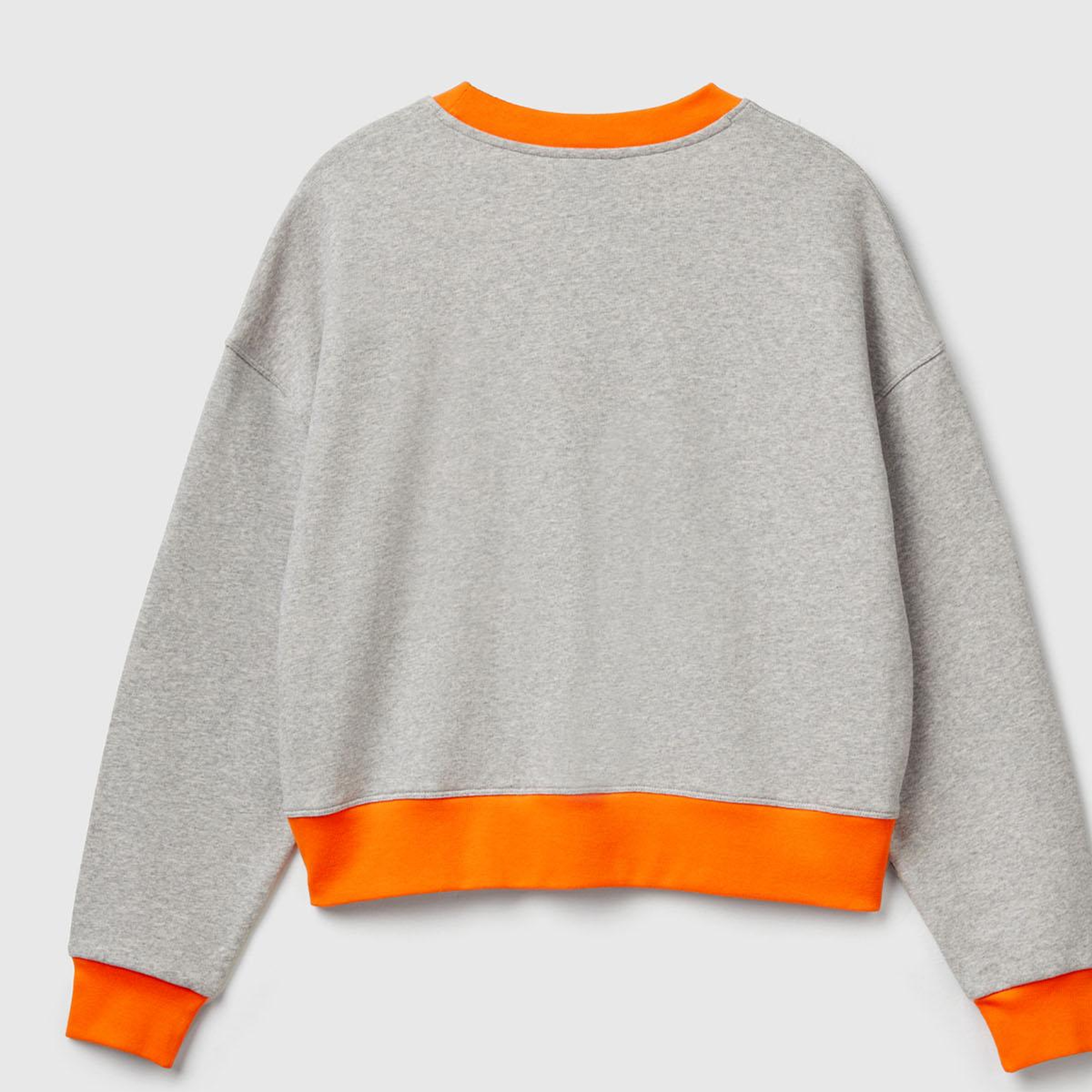 Kadın Sarı Mix  %100 Pamuk Renk Bloklu Stranger Things Baskılı Sweatshirt