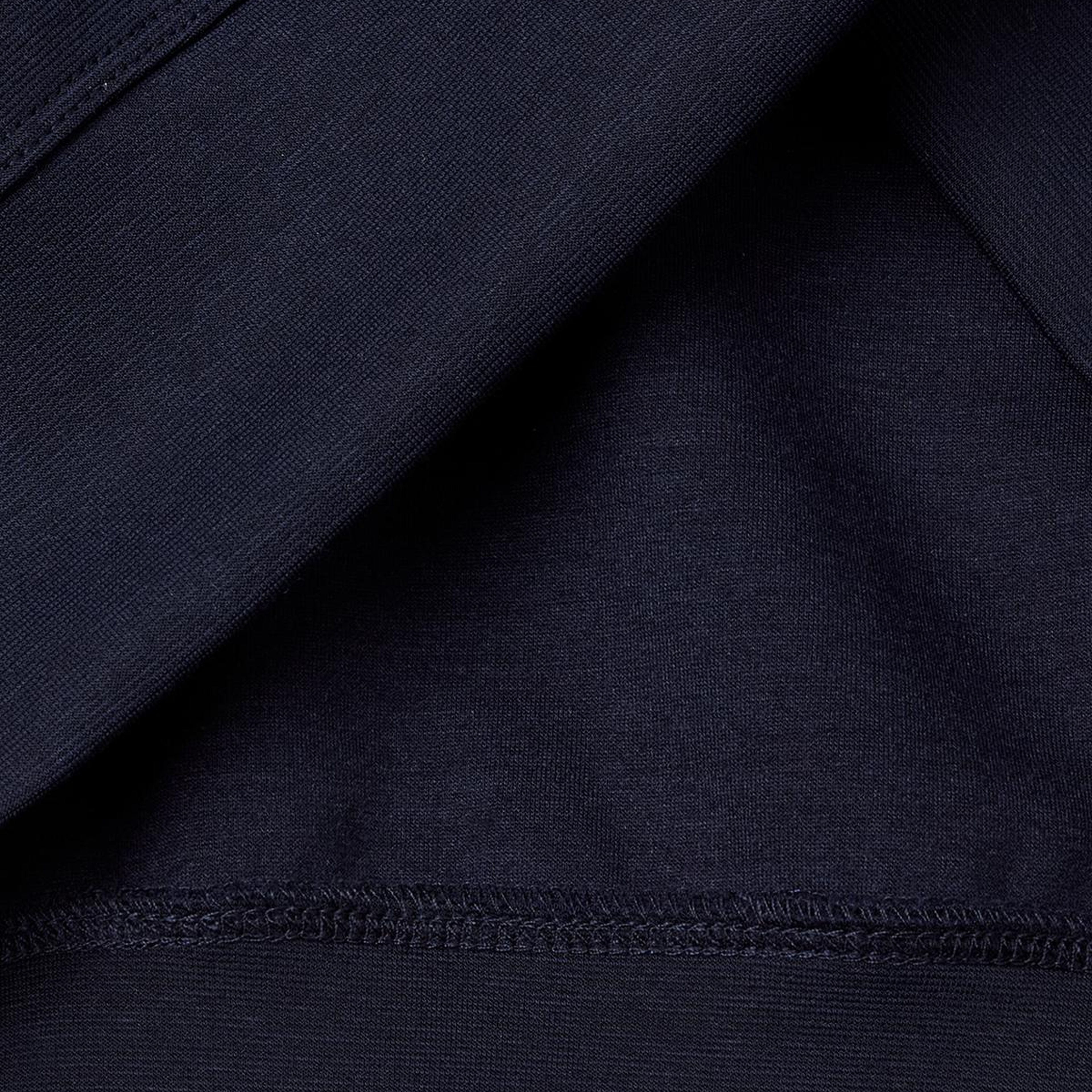 Kadın Lacivert Pamuk ve Modal Karışımlı Arkası İşlemeli Bisiklet Yaka Sweatshirt