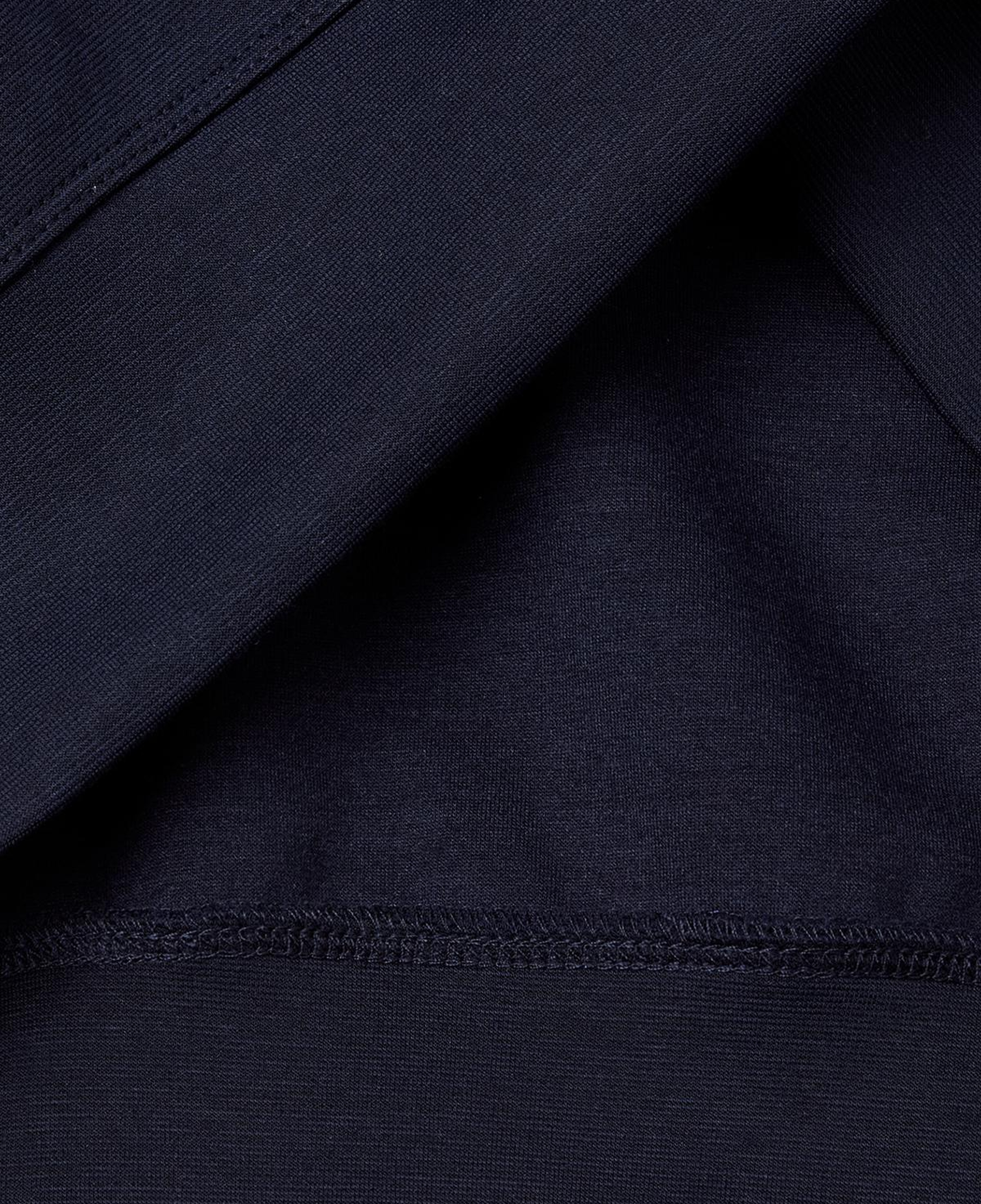 Kadın Lacivert Pamuk ve Modal Karışımlı Arkası İşlemeli Bisiklet Yaka Sweatshirt