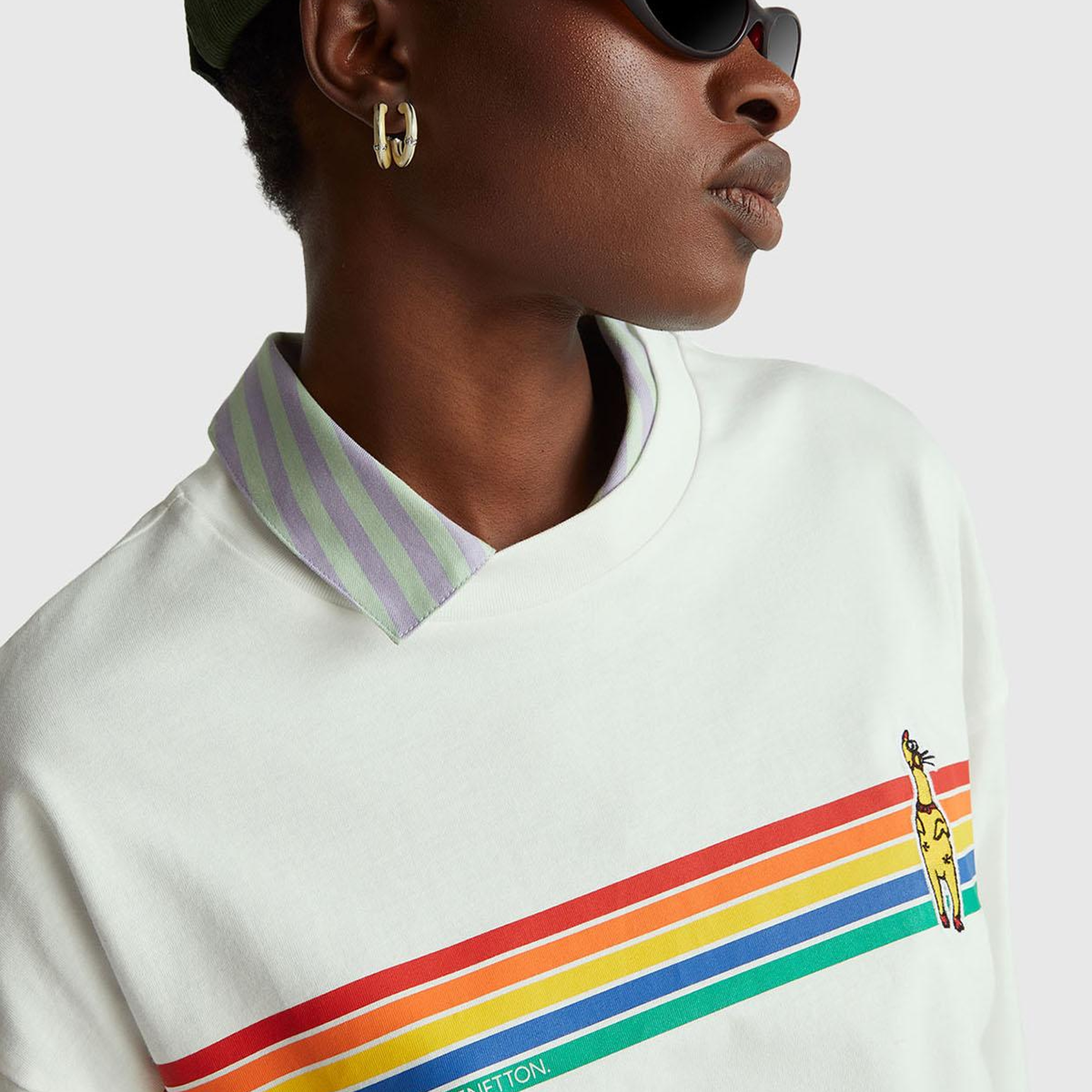 Kadın Beyaz %100 Pamuk Boxy Fit Crop Stranger Things Baskılı T-shirt