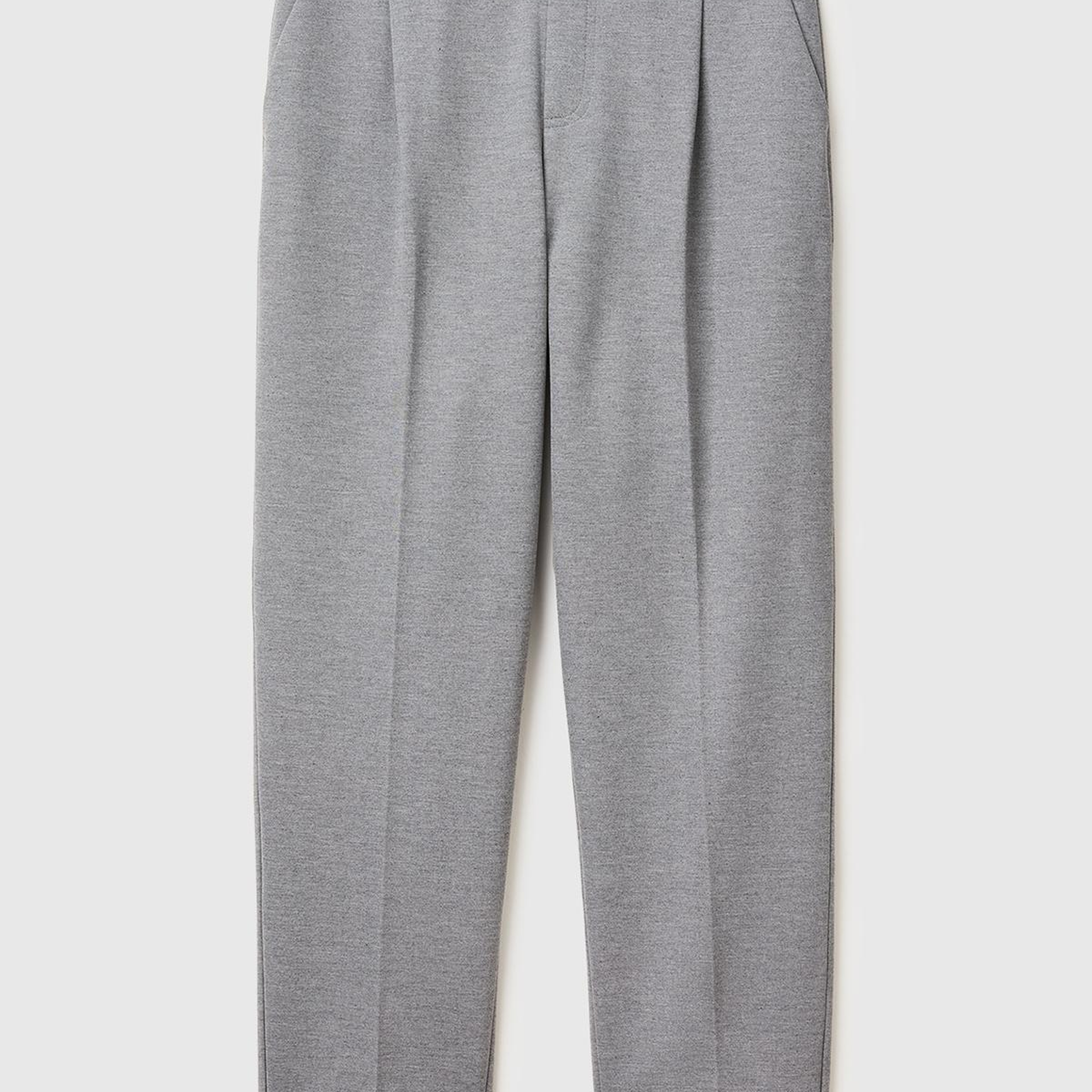 Kadın Gri Beli Lastikli Pantolon