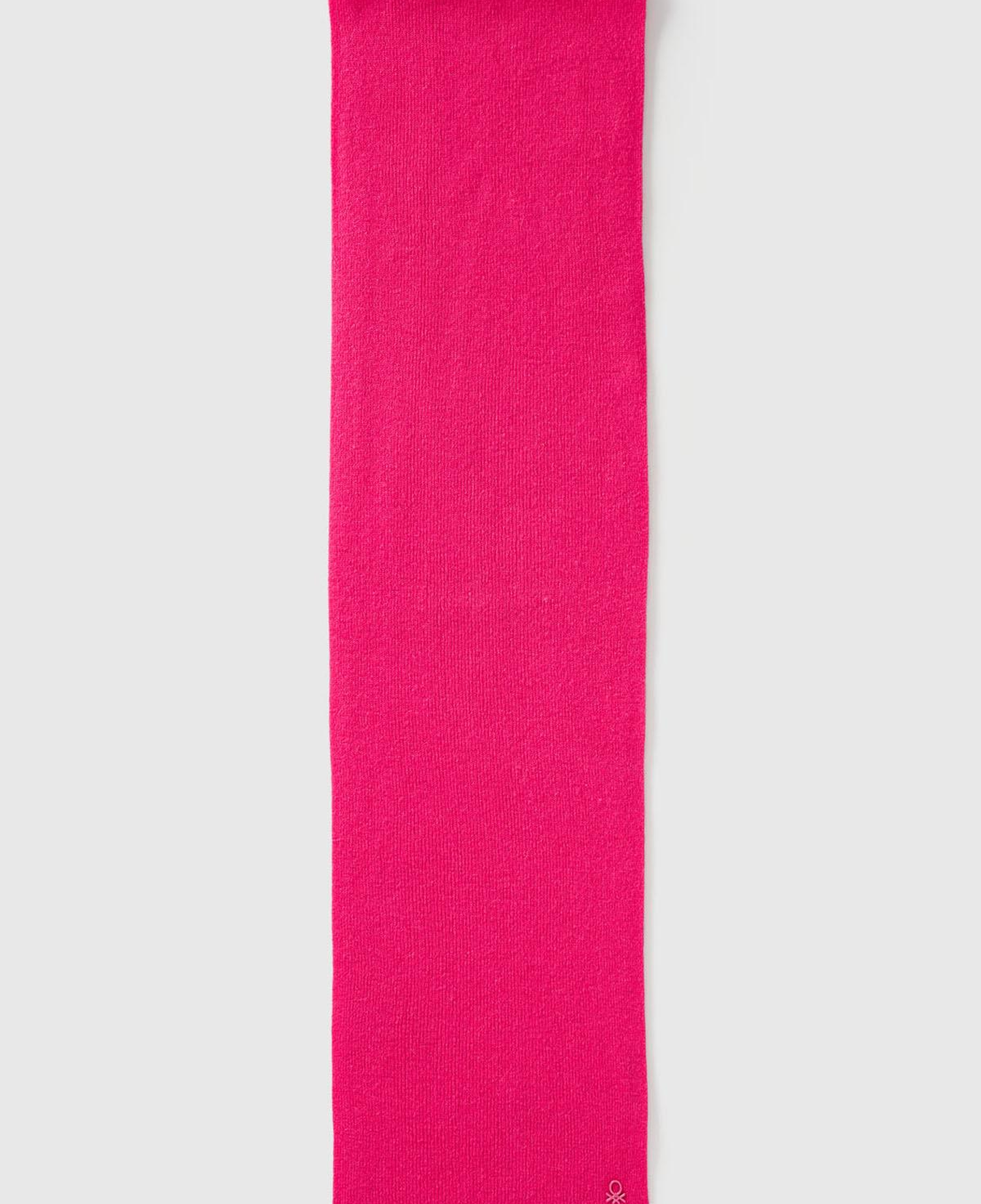 Erkek Çocuk Pembe Yün ve Viskoz Karışımlı Logo Nakışlı Atkı