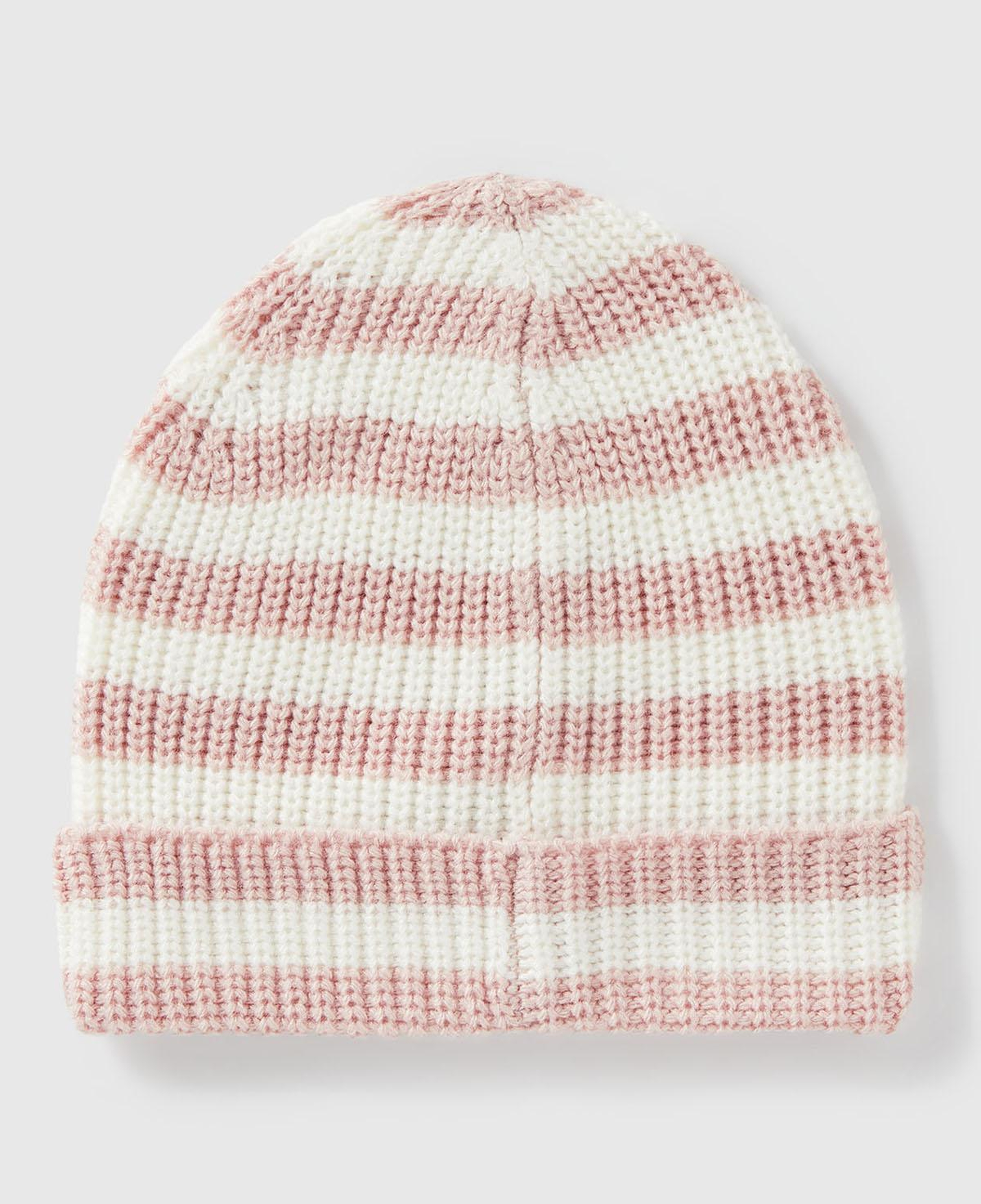 Erkek Çocuk Toz Pembe Logo Detaylı Renk Bloklu Bere