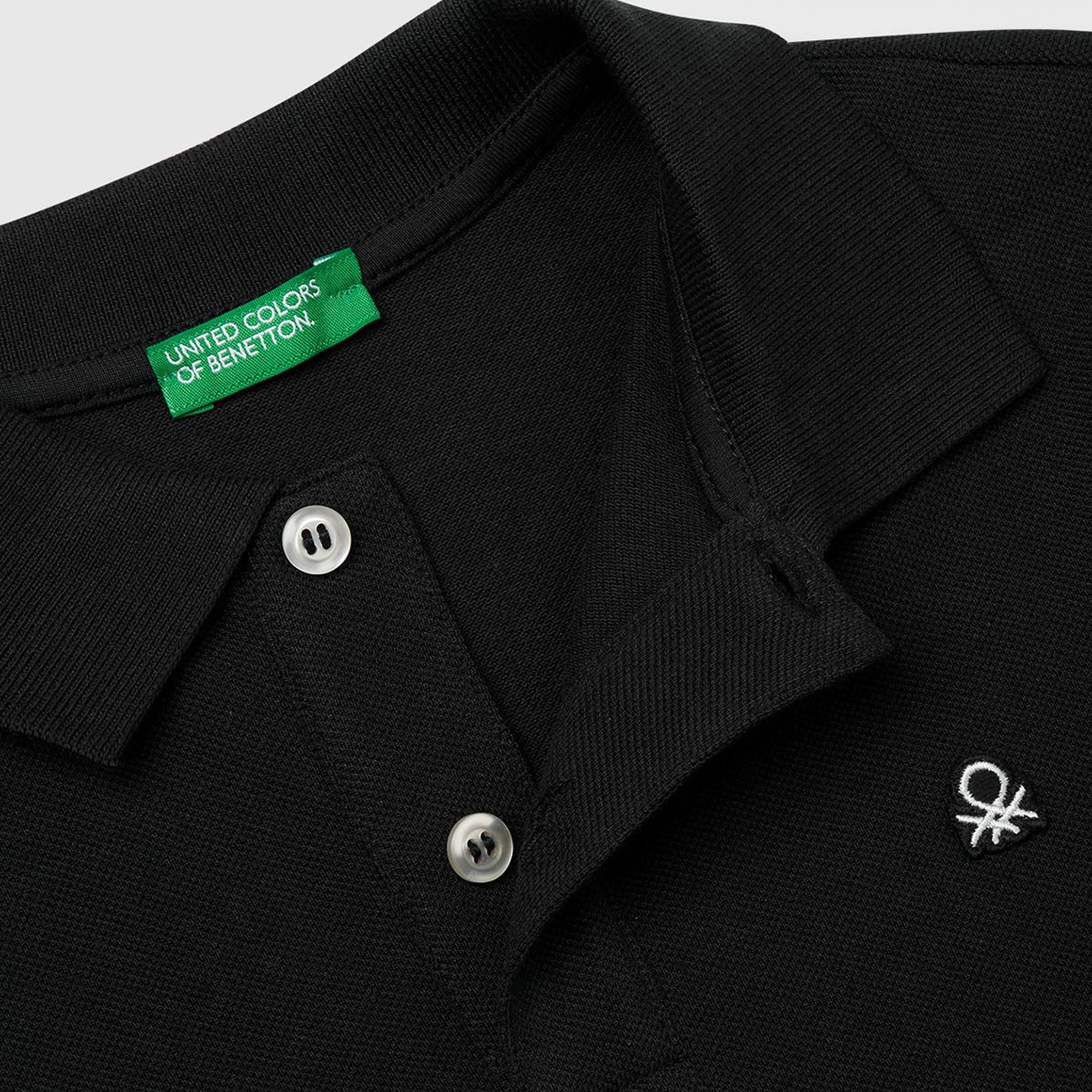 Erkek Çocuk Siyah Logolu Pike Polo T-Shirt