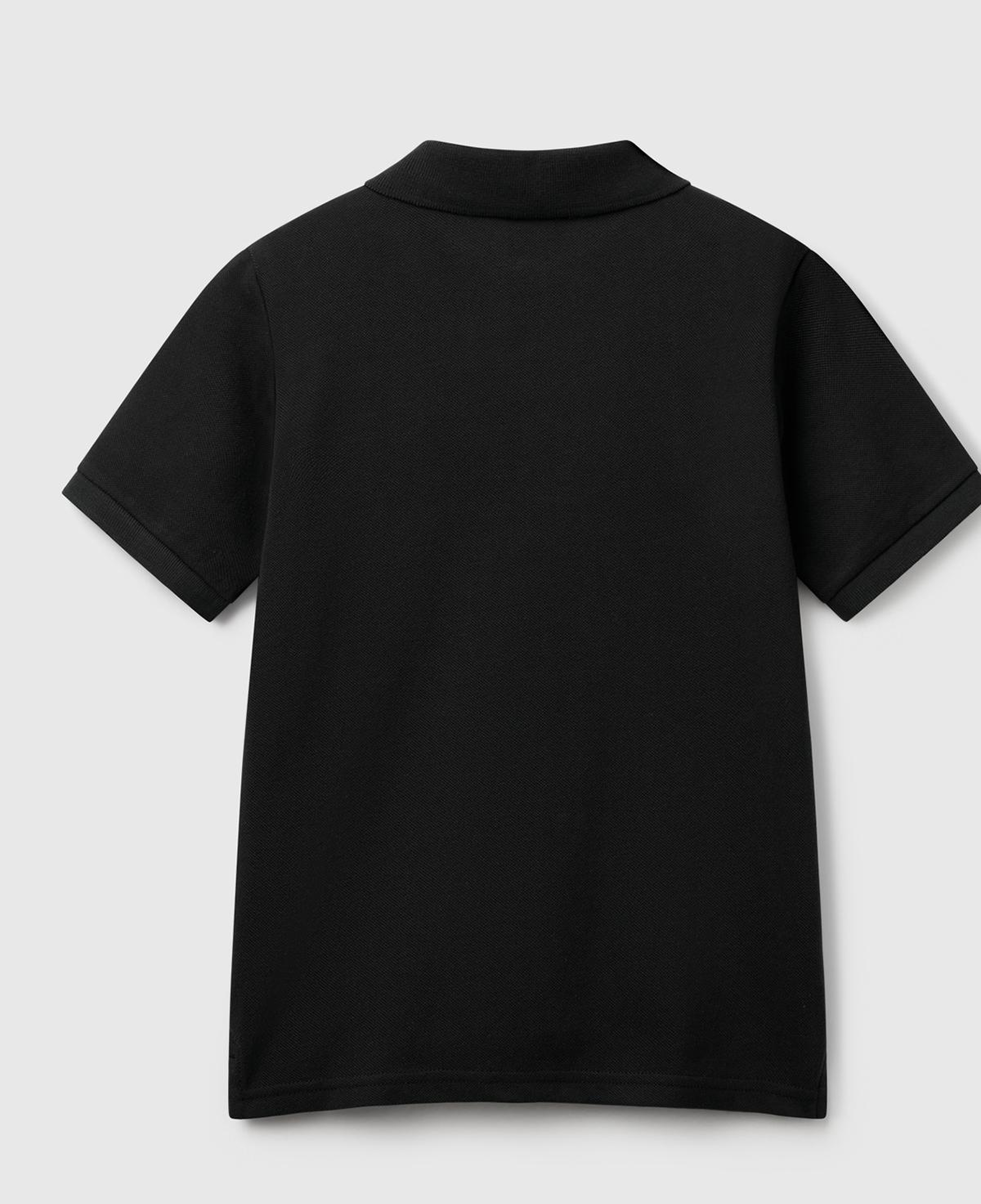 Erkek Çocuk Siyah Logolu Pike Polo T-Shirt