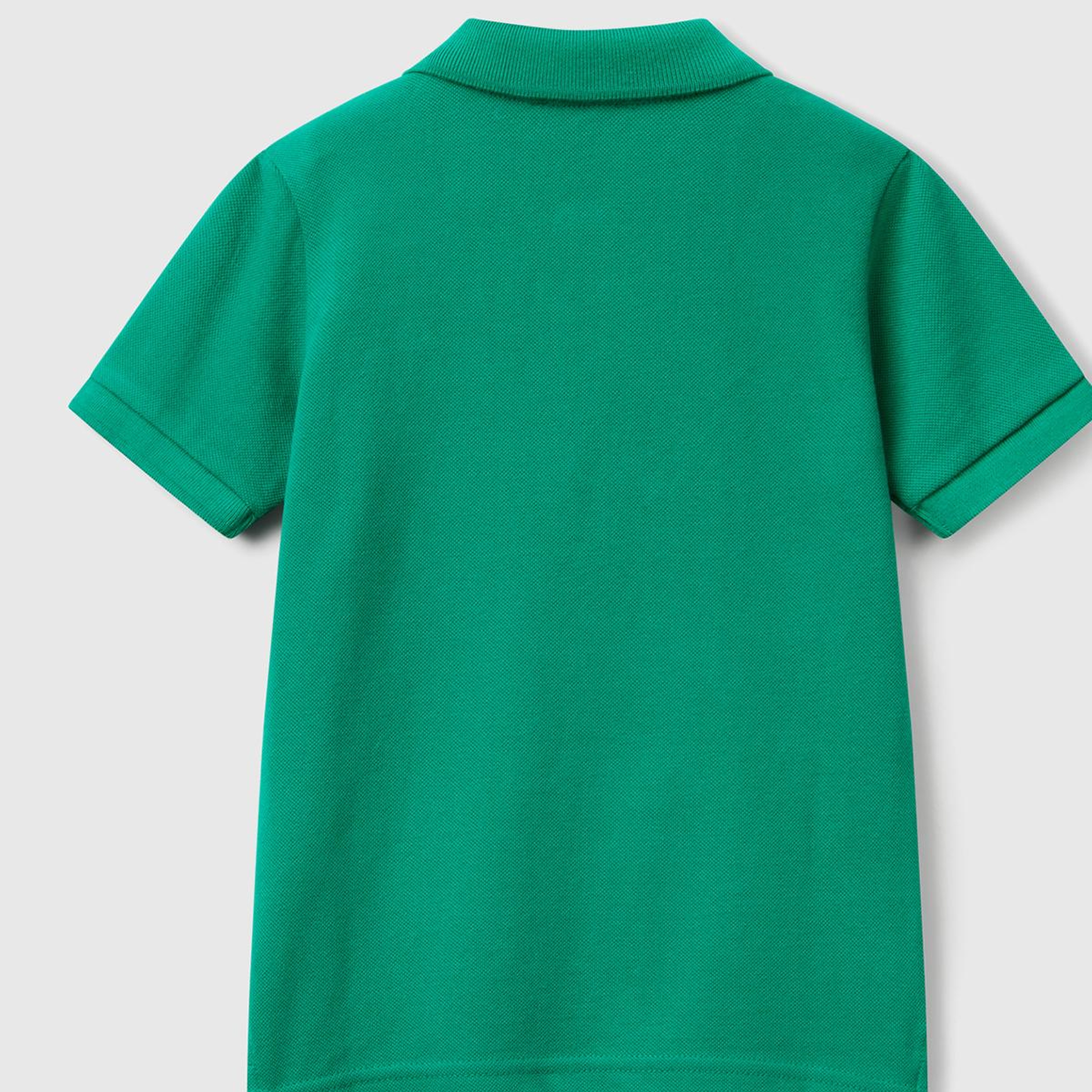 Erkek Çocuk Yeşil Logolu Pike Polo T-Shirt