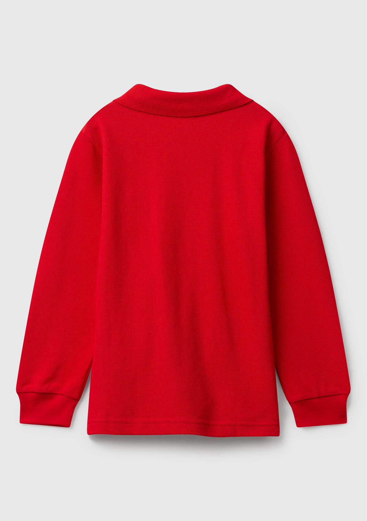 Erkek Çocuk Kırmızı Logolu Polo T-Shirt
