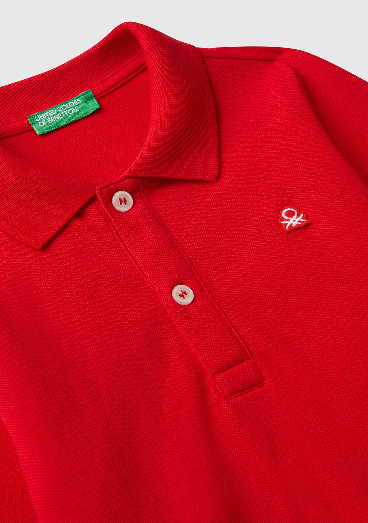 Erkek Çocuk Kırmızı Logolu Polo T-Shirt