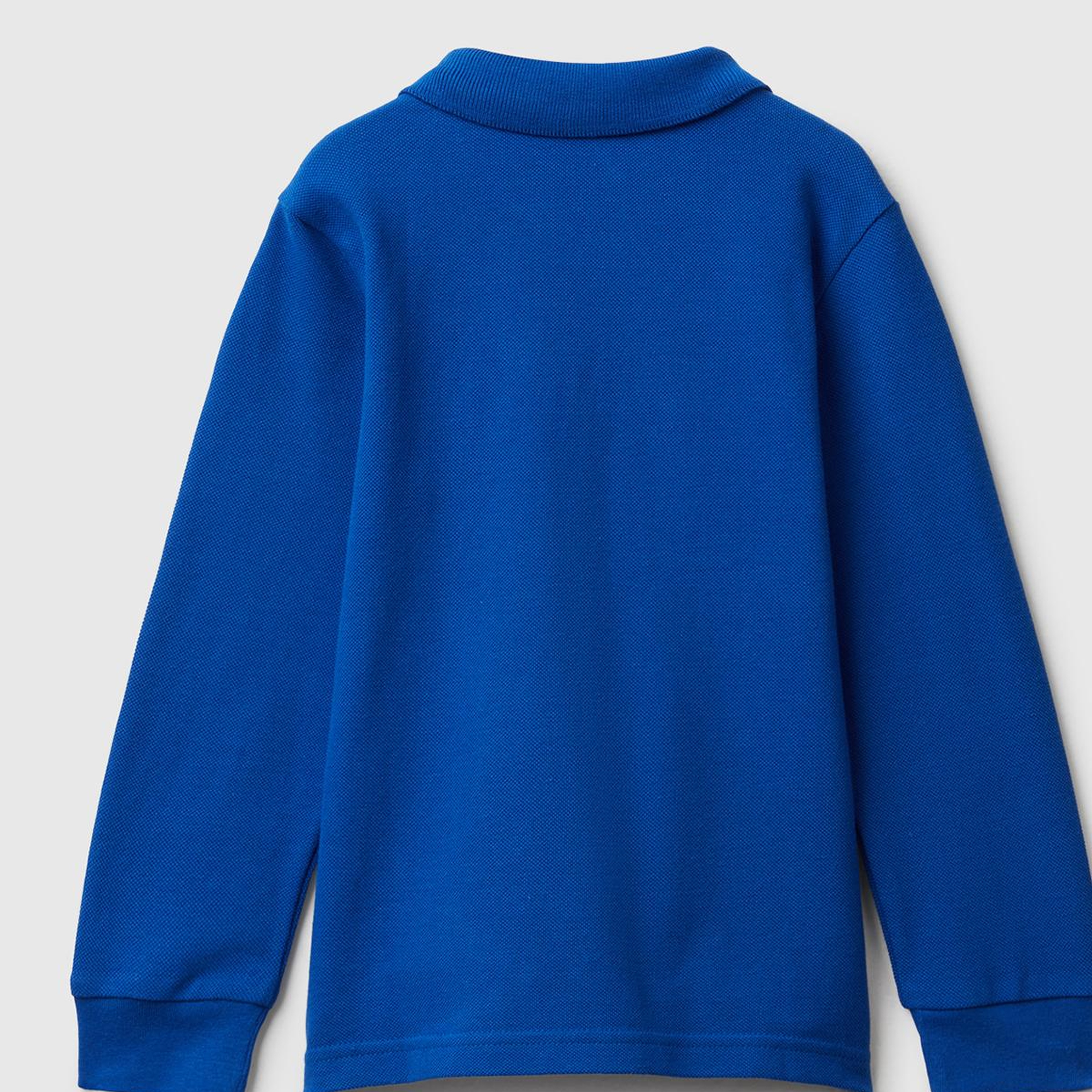 Erkek Çocuk Saks Mavisi Logolu Polo T-Shirt