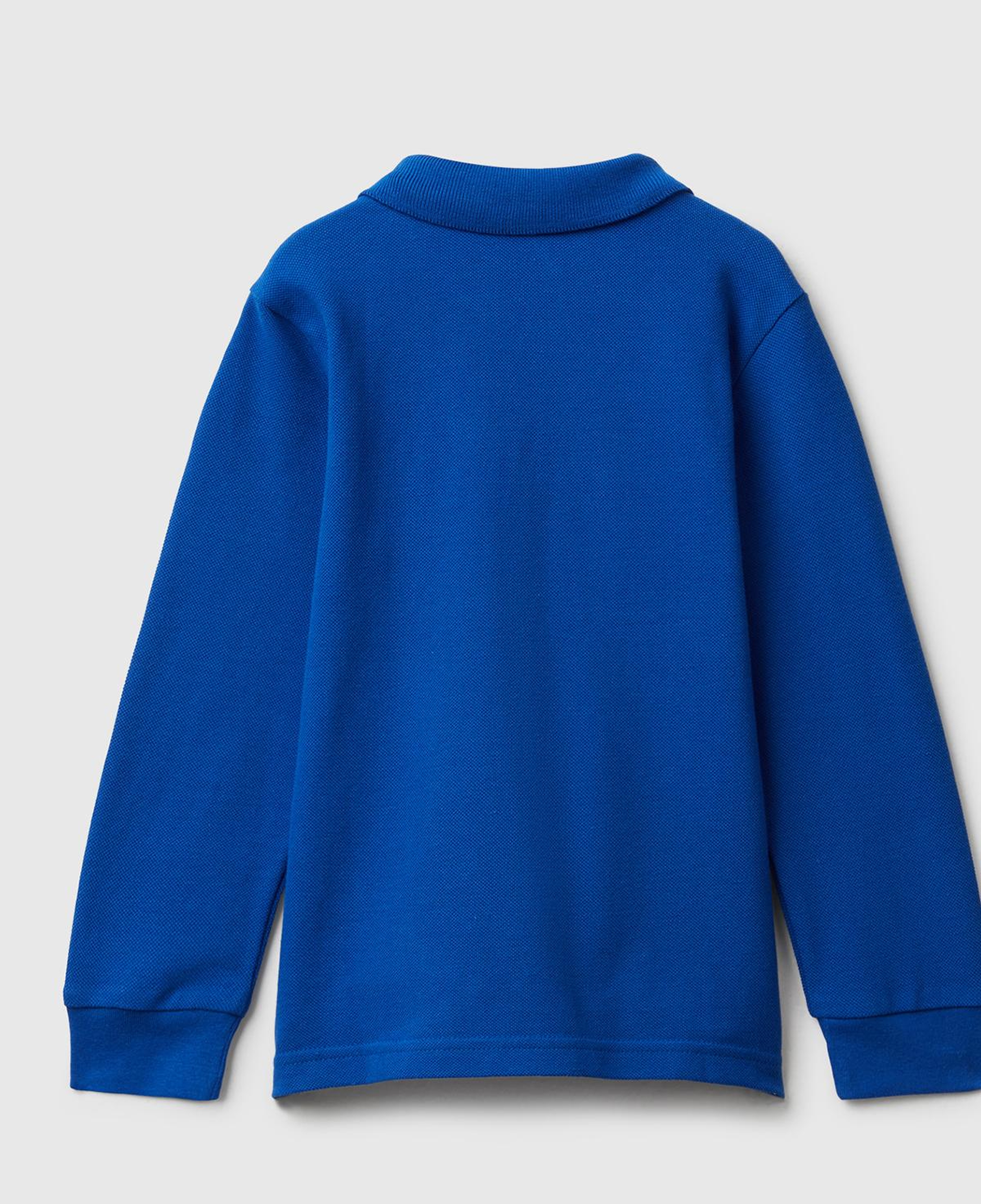 Erkek Çocuk Saks Mavisi Logolu Polo T-Shirt