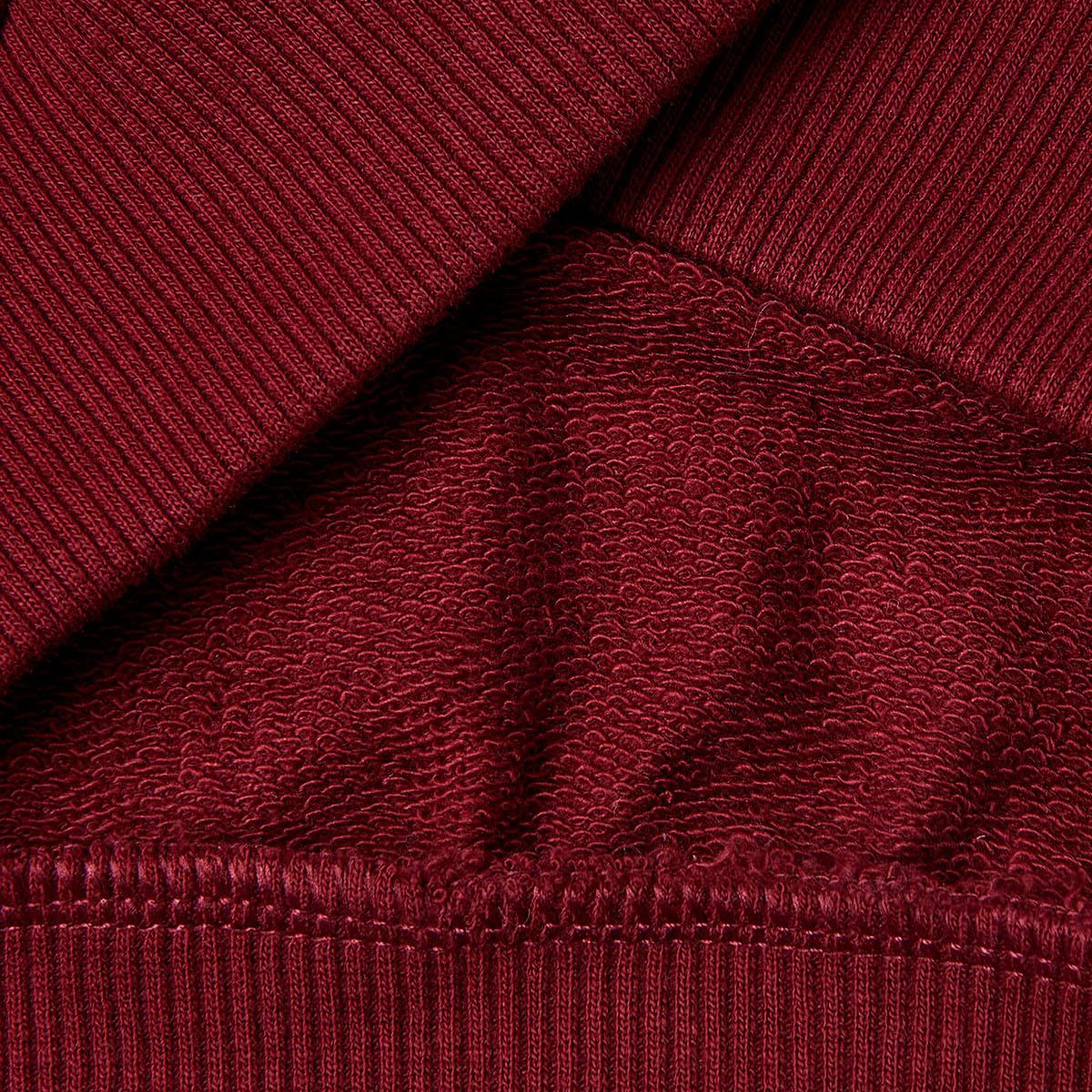 Kız Çocuk Bordo Önü Baskılı Logo İşlemeli Relaxed Fit Kısa Sweatshirt
