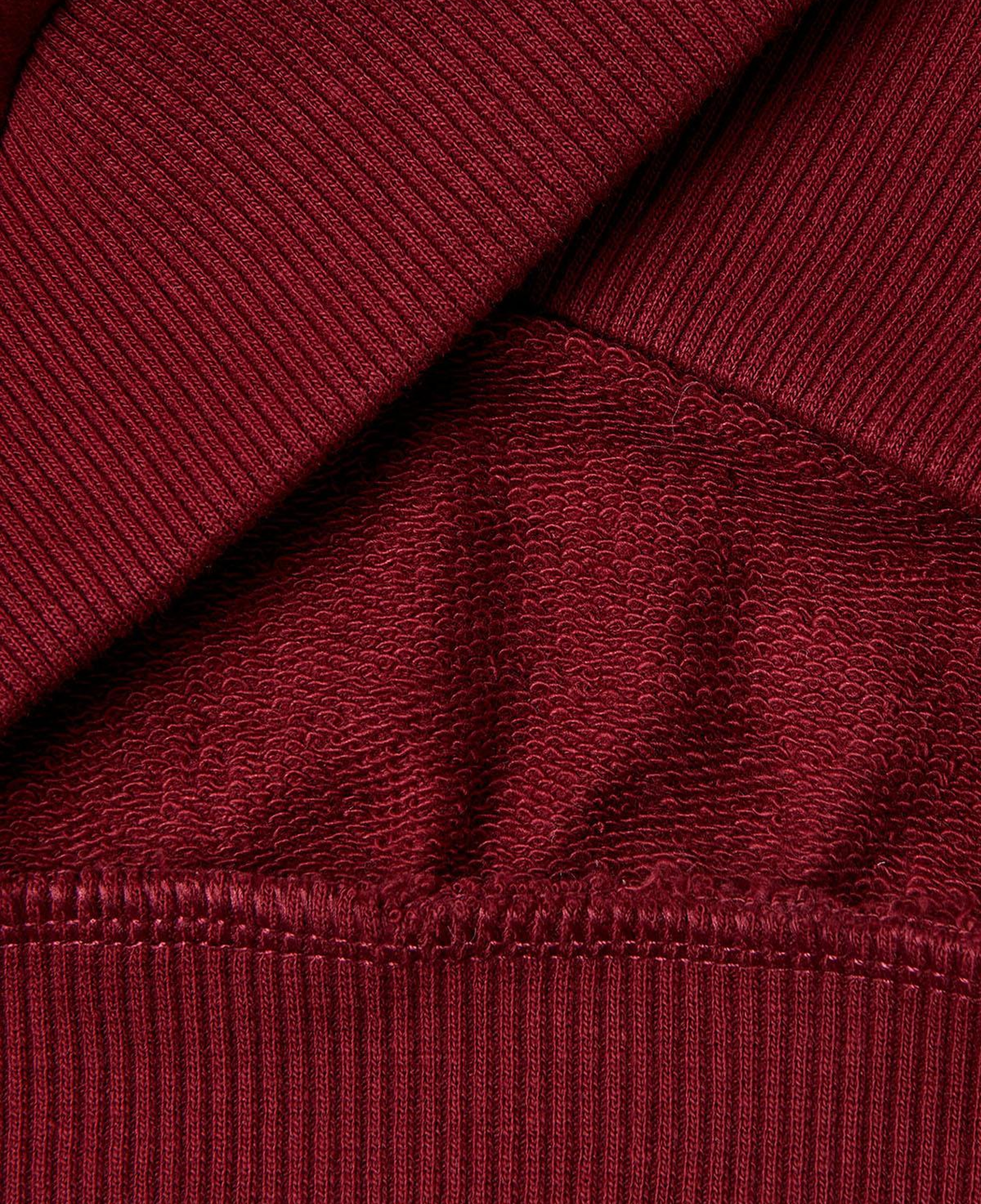 Kız Çocuk Bordo Önü Baskılı Logo İşlemeli Relaxed Fit Kısa Sweatshirt