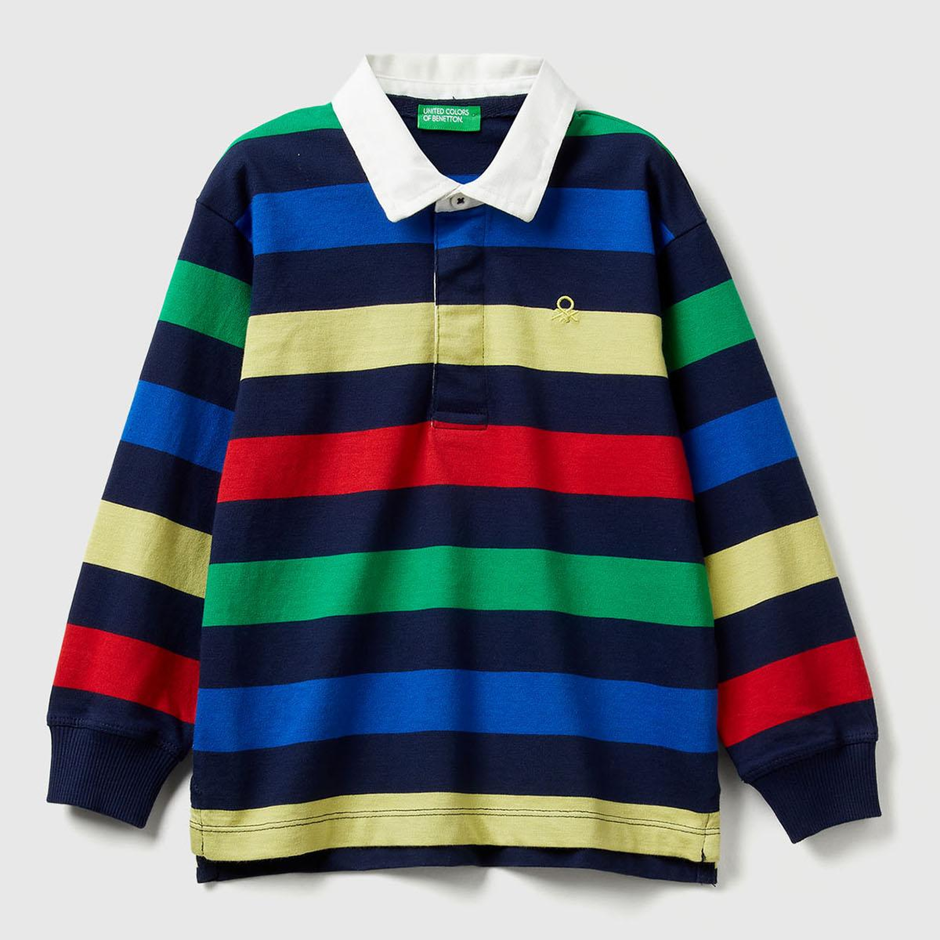 Erkek Çocuk Siyah Mix Logo Detaylı Ruby Uzun Kollu Polo T-shirt