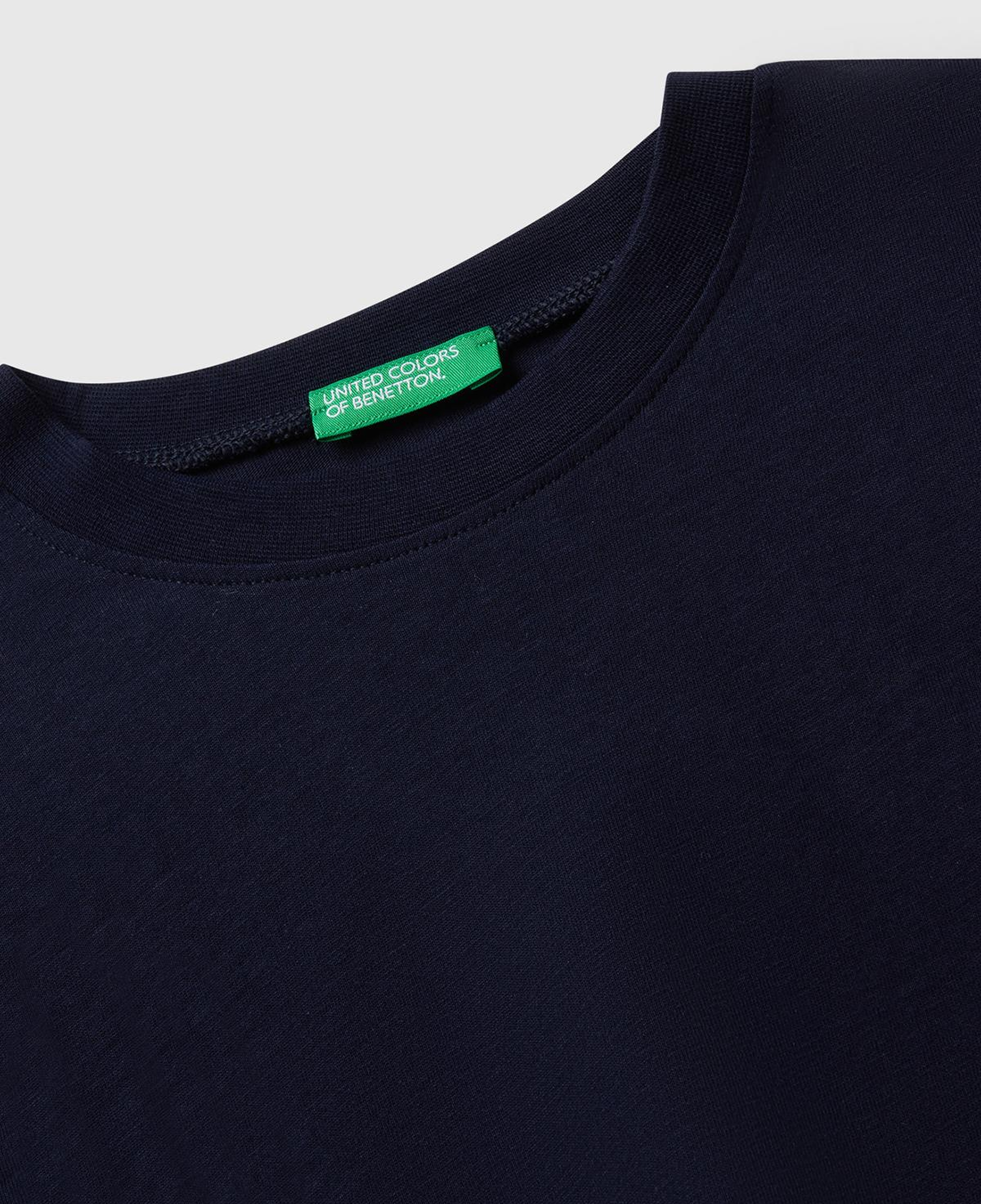 Erkek Çocuk Lacivert Baskılı Bisiklet Yaka Uzun Kollu T-shirt