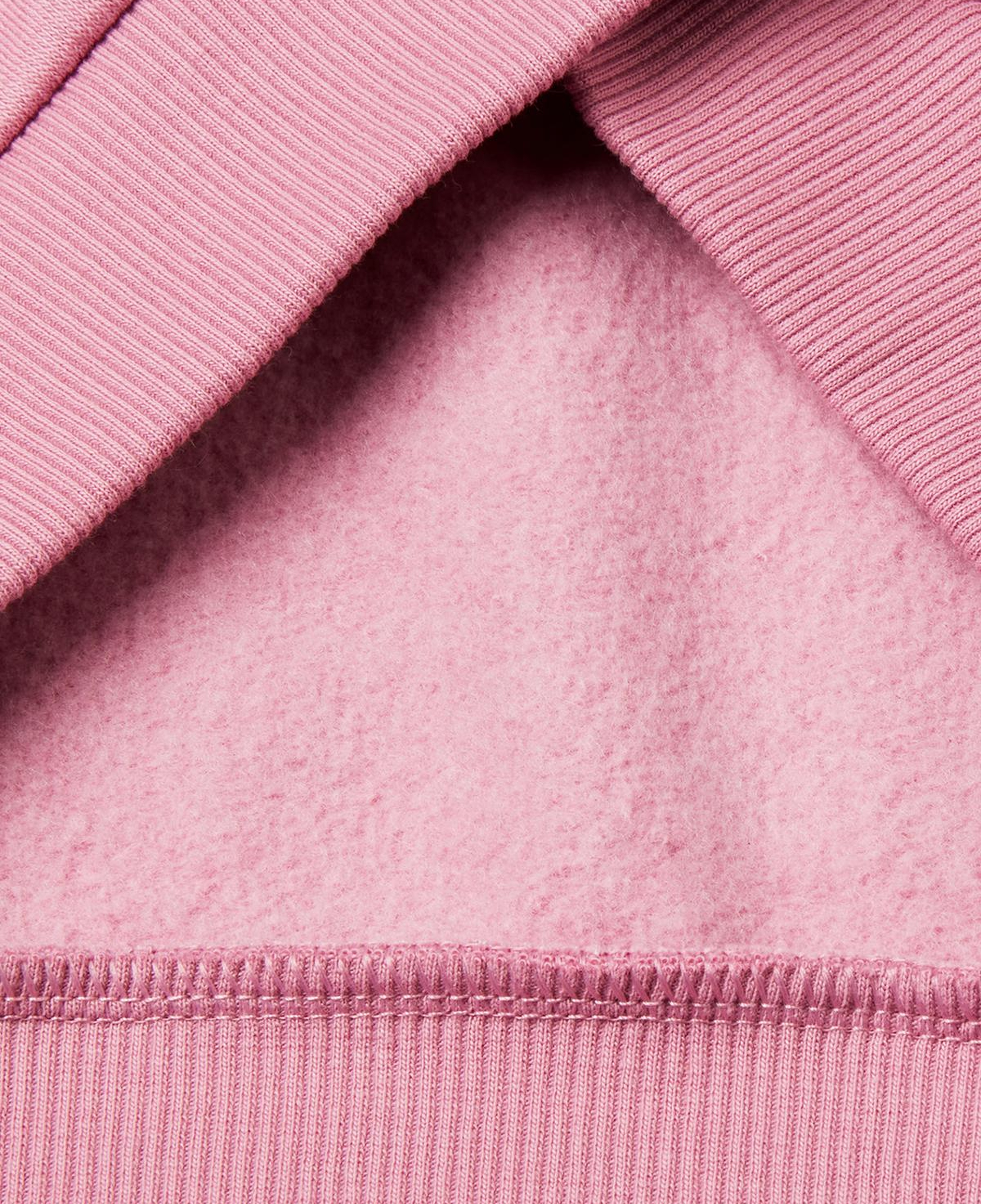 Kız Çocuk Gül Kurusu Payet İşlemeli Nervürlü Regular Fit Kapüşonlu Şardonlu Sweatshirt