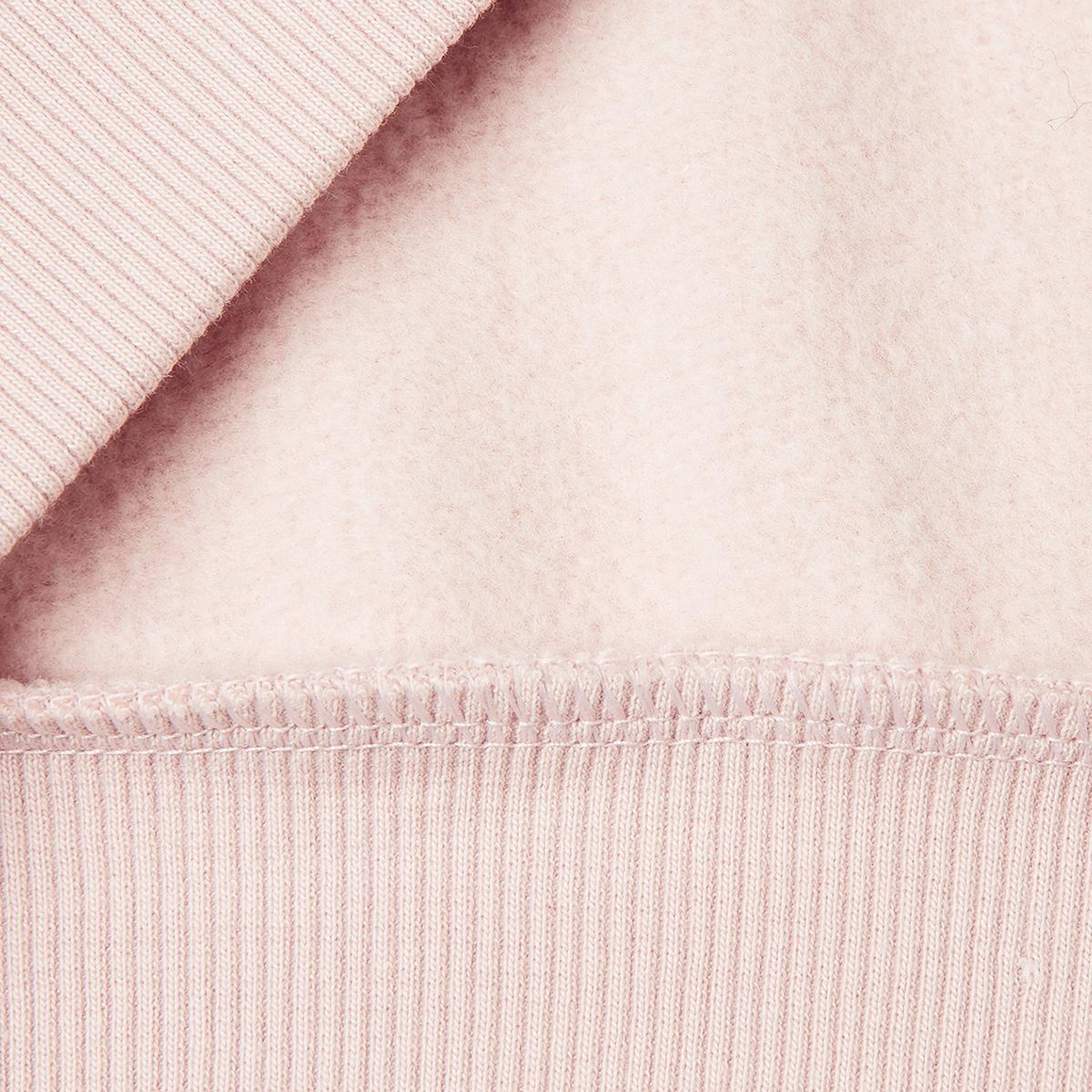 Kız Çocuk Krem-Pembe Önü Payetli Logolu Cepli Kapüşonlu Şardonlu Sweatshirt
