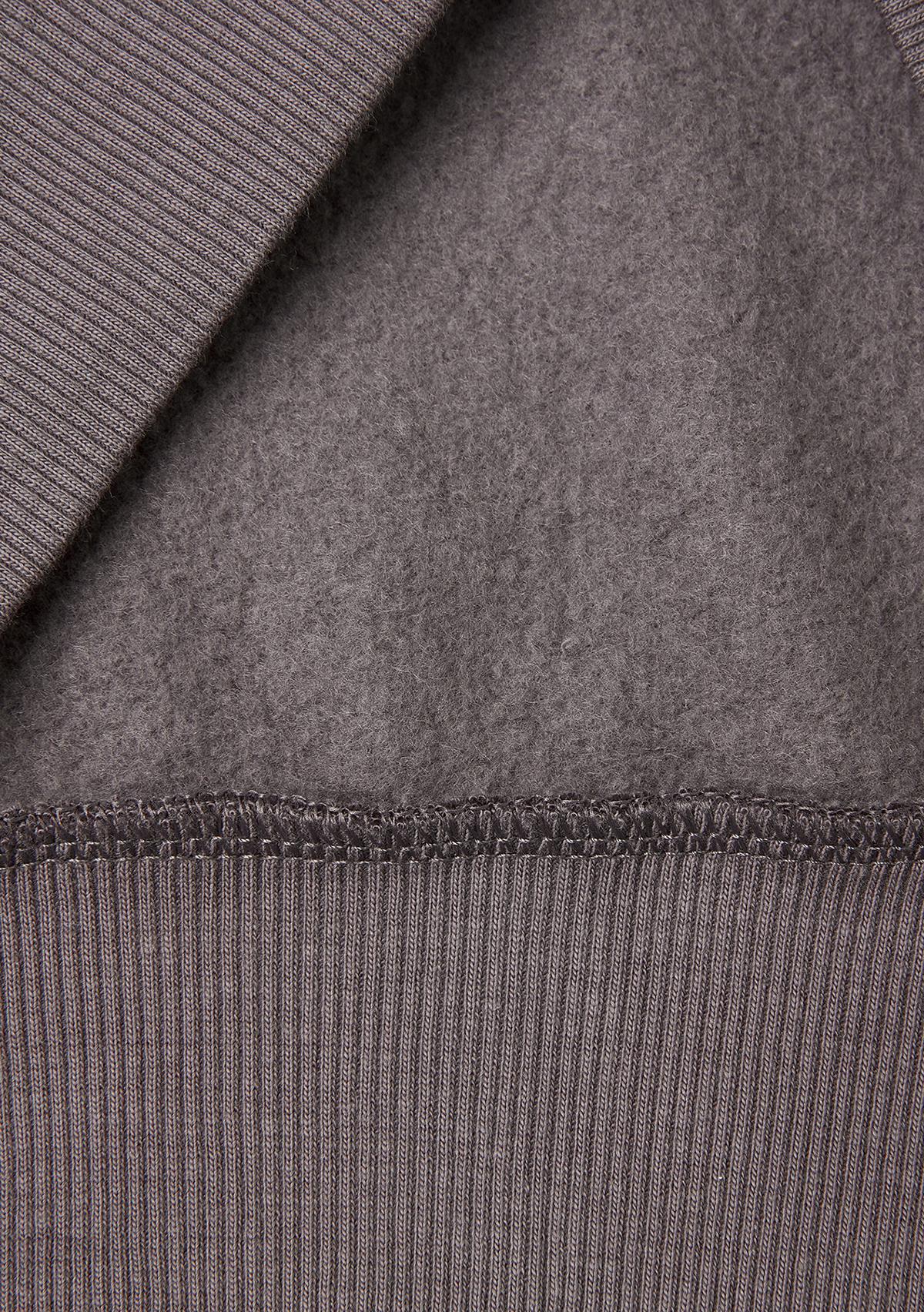 Kız Çocuk Koyu Kahverengi Önü Payetli Logolu Cepli Kapüşonlu Şardonlu Sweatshirt