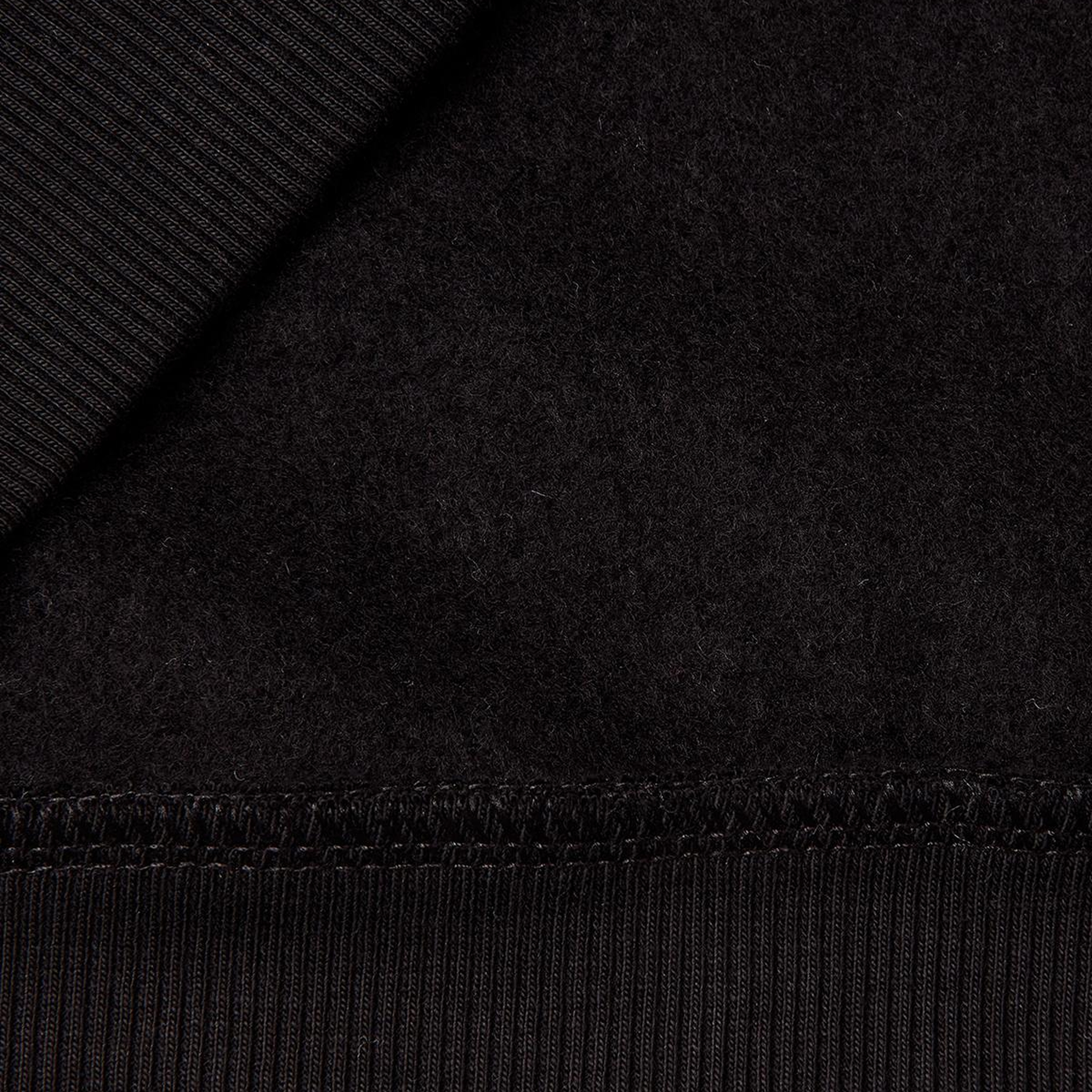 Kız Çocuk Siyah Önü Payetli Logolu Cepli Kapüşonlu Şardonlu Sweatshirt