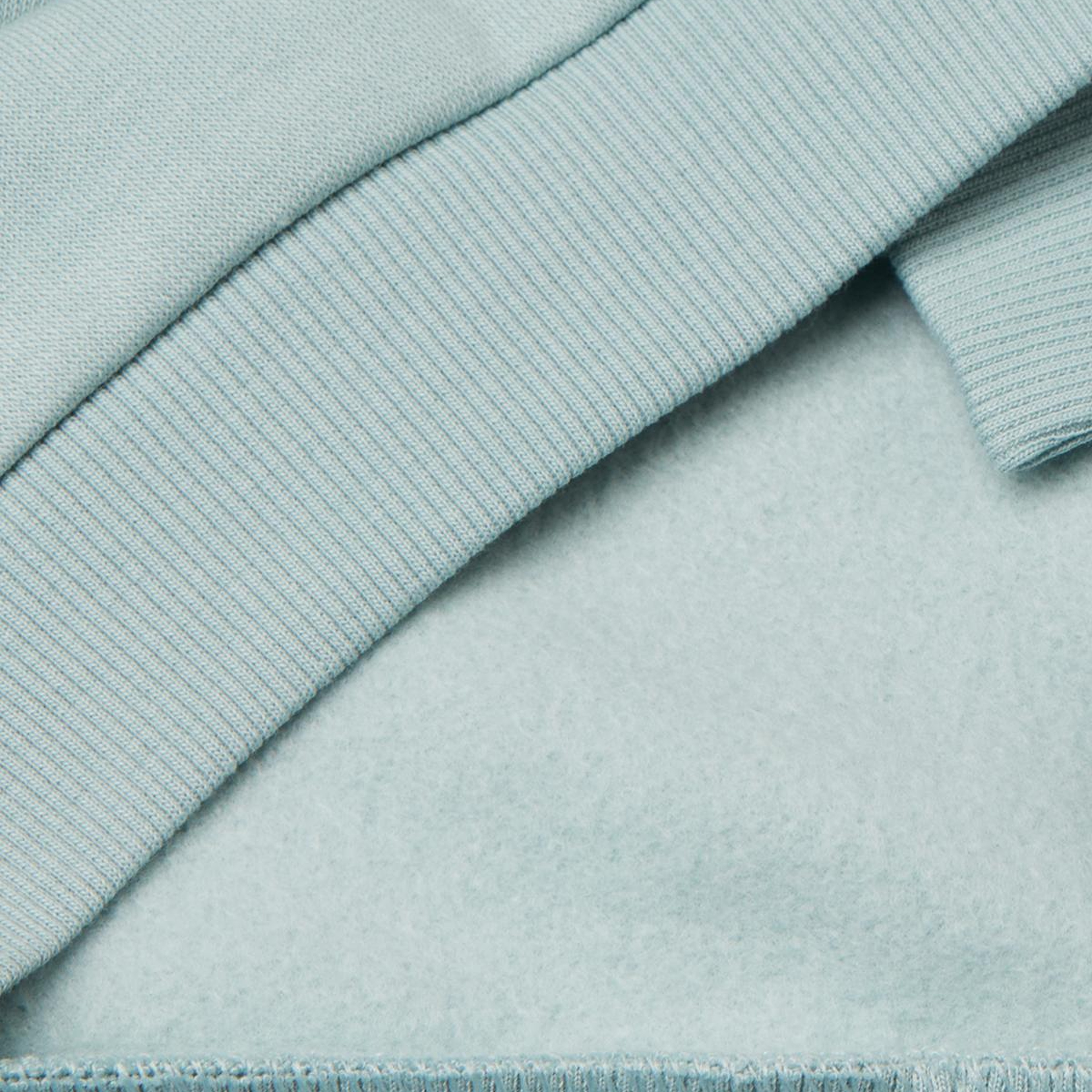 Kız Çocuk Su Yeşili Renk Bloklu Simli Logo Baskılı Yırtmaçlı Şardonlu Sweatshirt