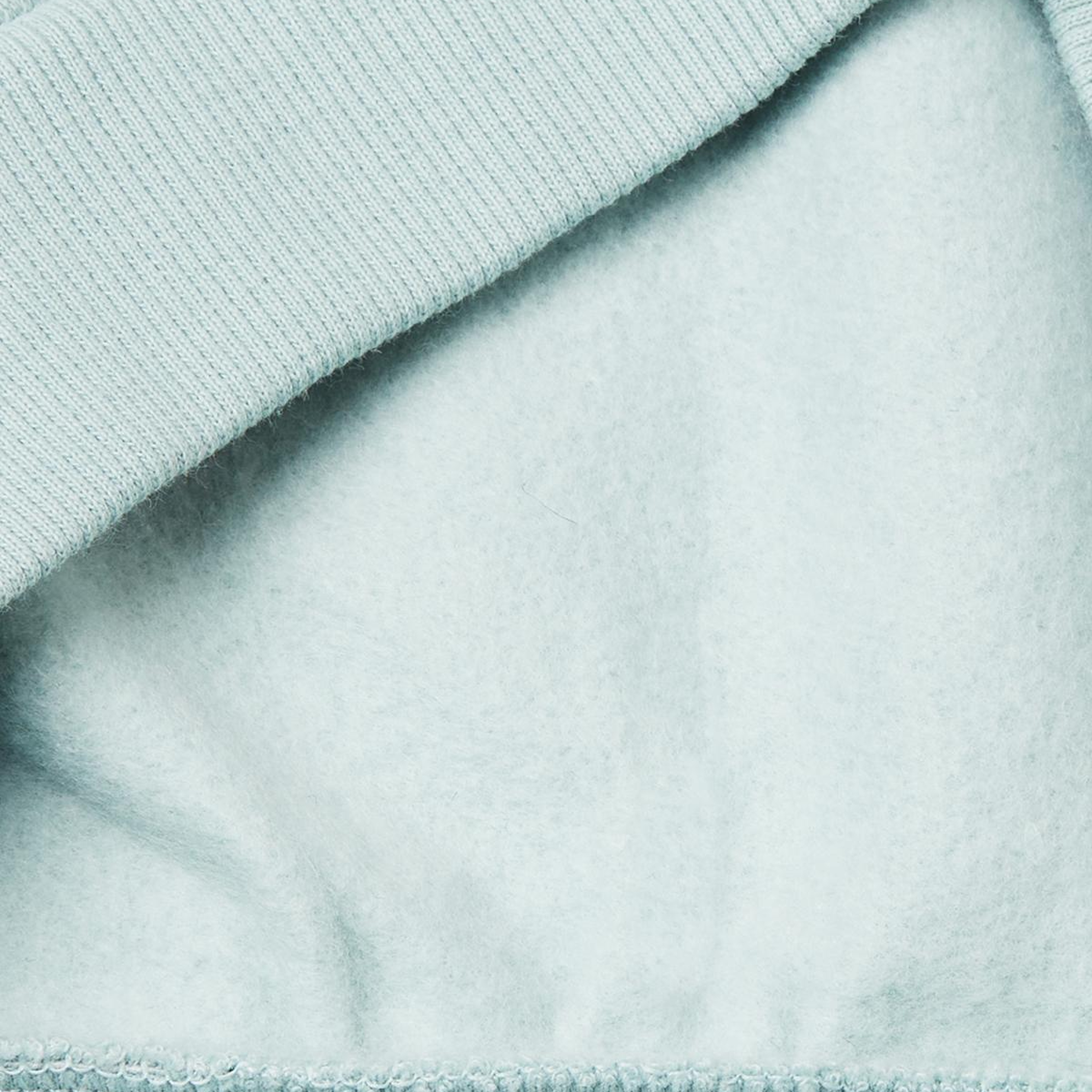 Kız Çocuk Su Yeşili Kürk Aplikeli Ribanalı Bisiklet Yaka Sweatshirt
