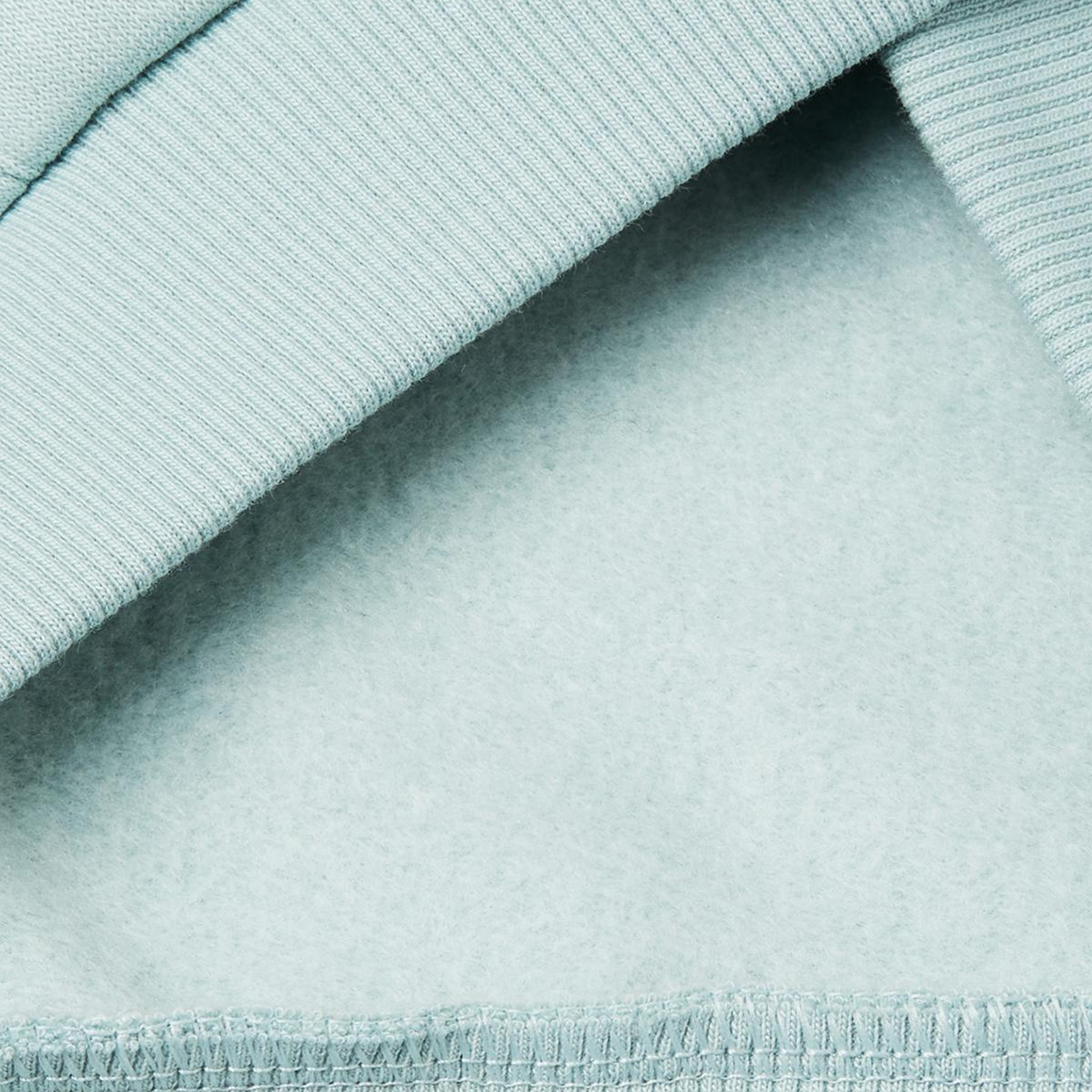 Kız Çocuk Su Yeşili Renk Bloklu Payet Nakışlı Fermuarlı Kapüşonlu Şardonlu Sweatshirt